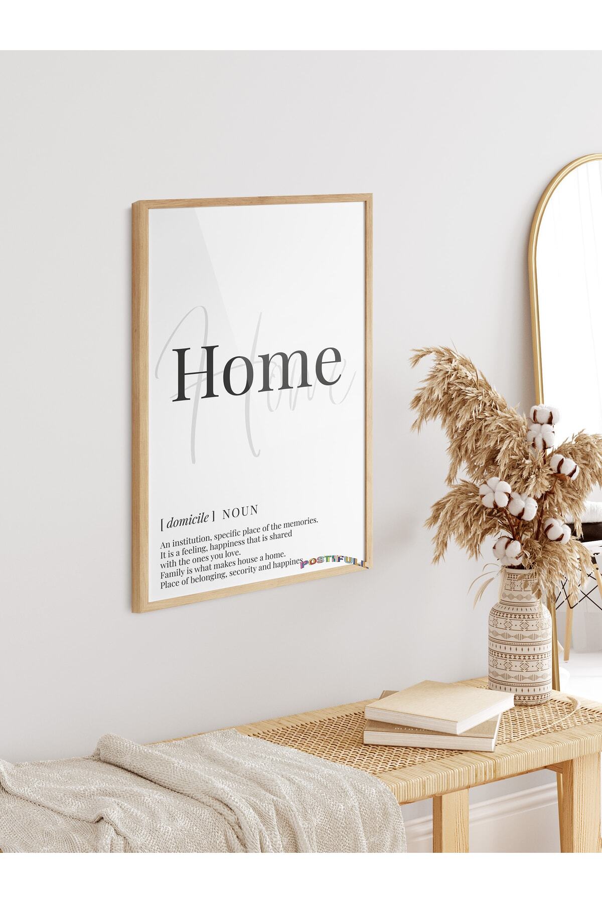 Family - Aile Tasarım Yazılı Tablo Poster - Çerçevesiz Tablo - Estetik Poster - Duvar Dekoru
