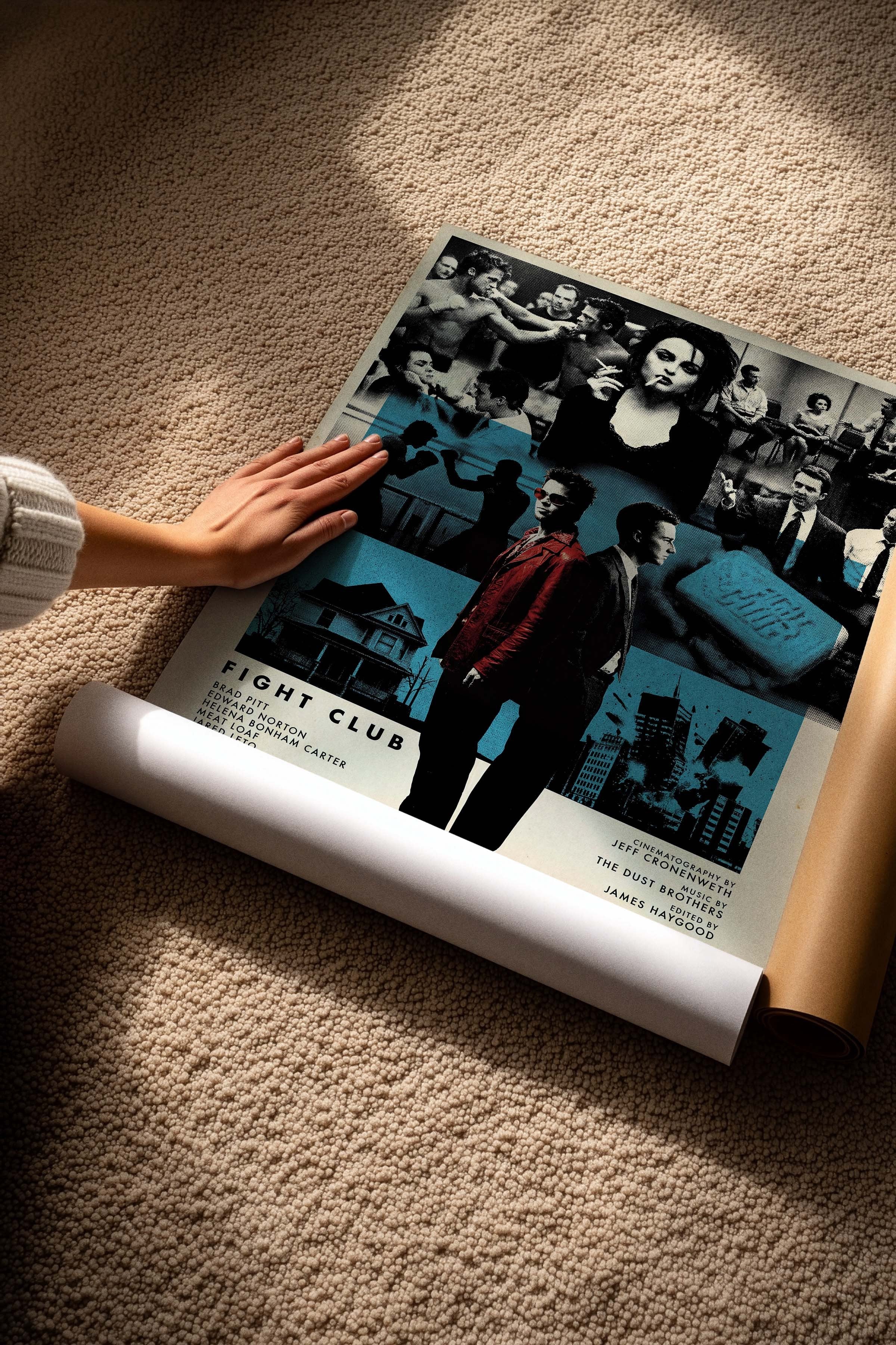 Fight Club Posteri, Sinema ve Dizi Tablo Posterleri, Film Dizi Afişleri NO:112822