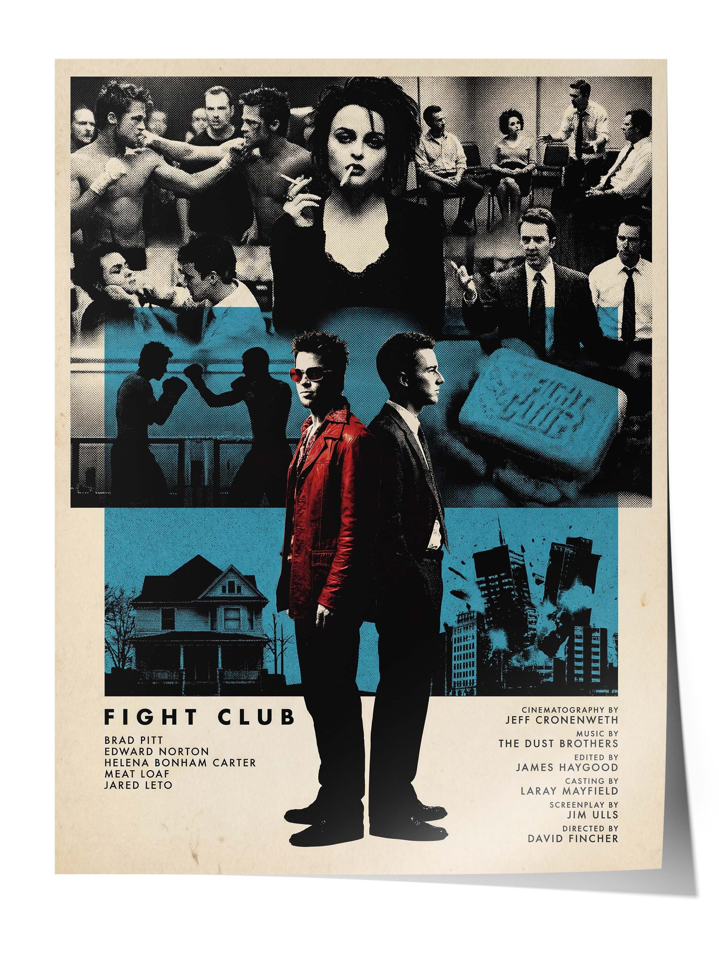 Fight Club Posteri, Sinema ve Dizi Tablo Posterleri, Film Dizi Afişleri NO:112822