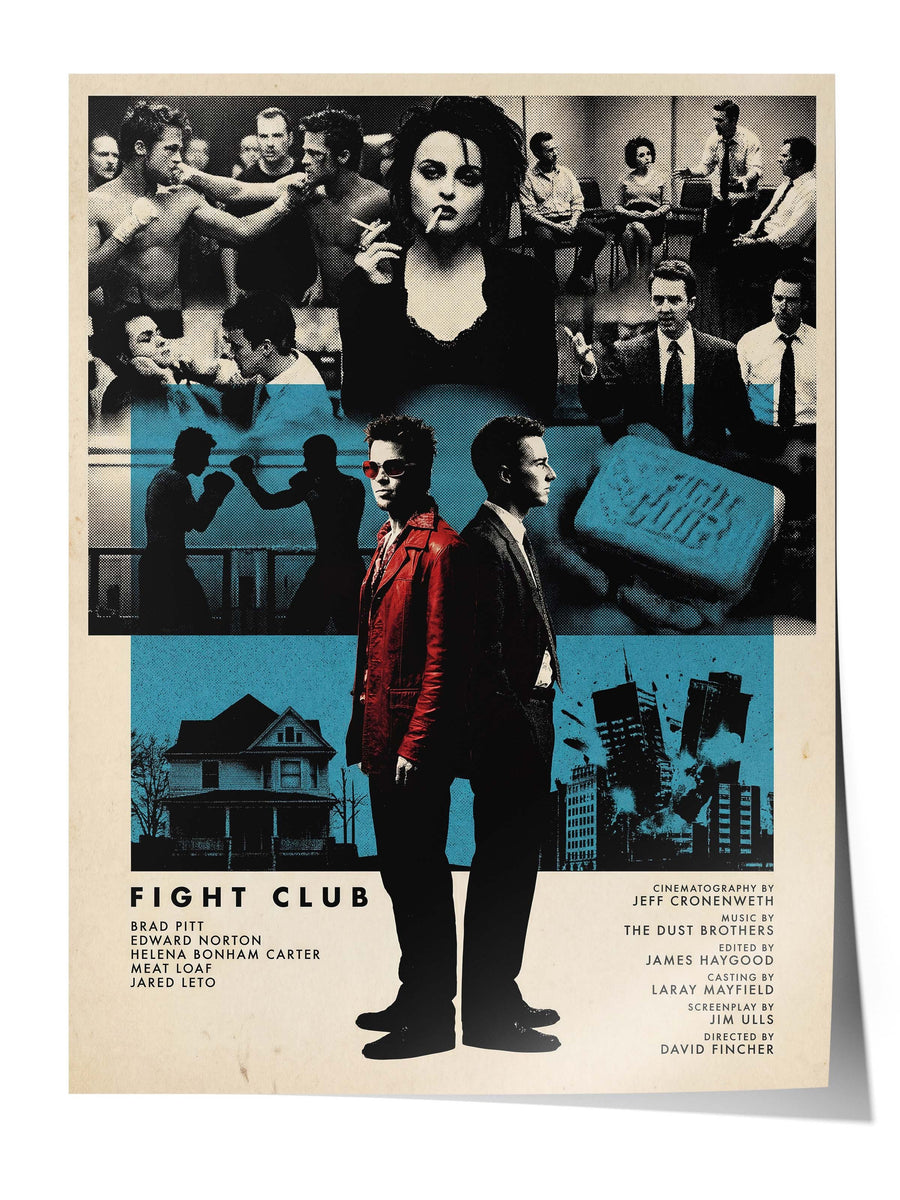 Fight Club Posteri, Sinema ve Dizi Tablo Posterleri, Film Dizi Afişleri NO:112822