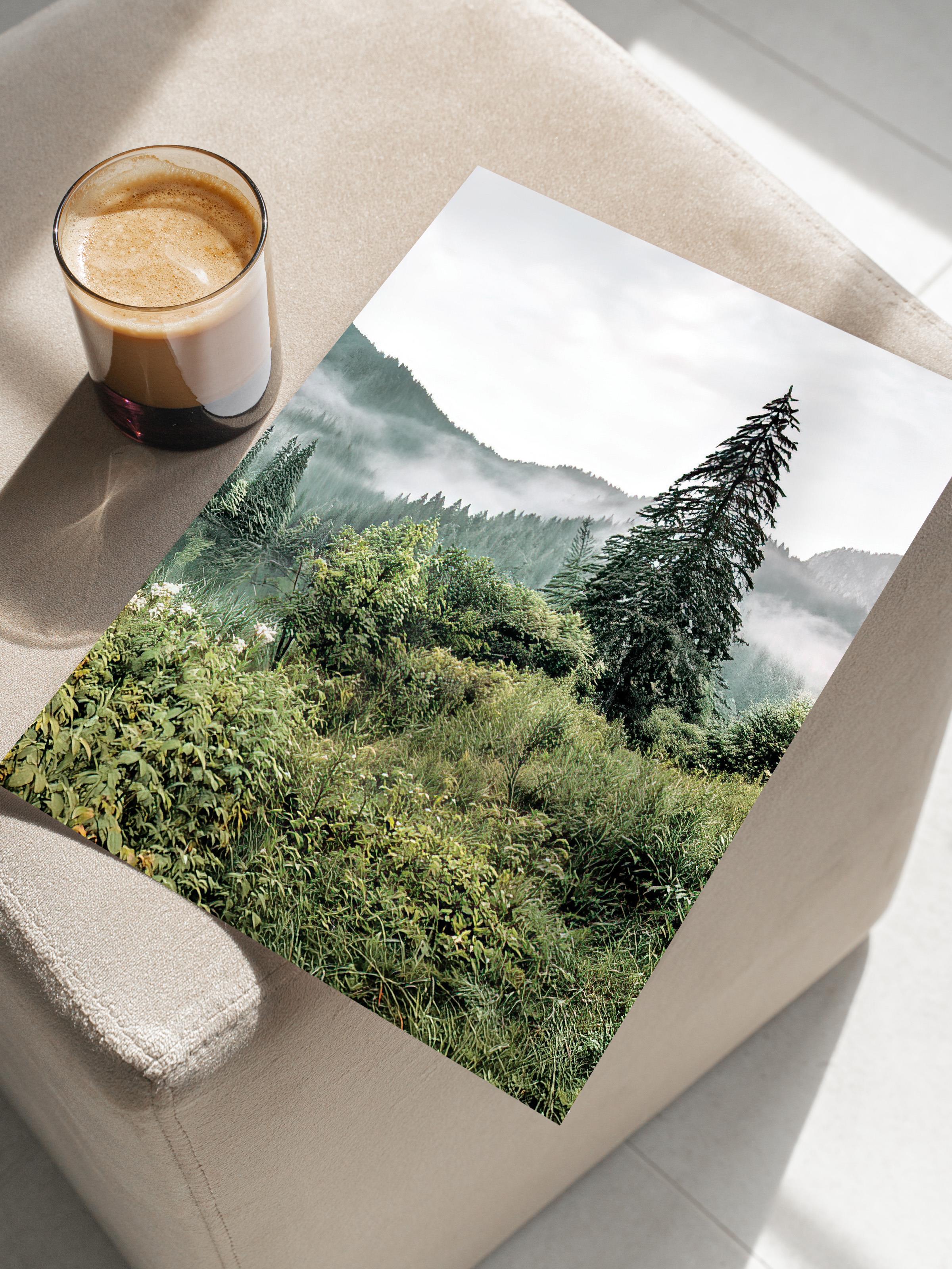 Forest Landscape No2 Poster, Dikey Duvar Tablosu Comfort Serisi NO:108398