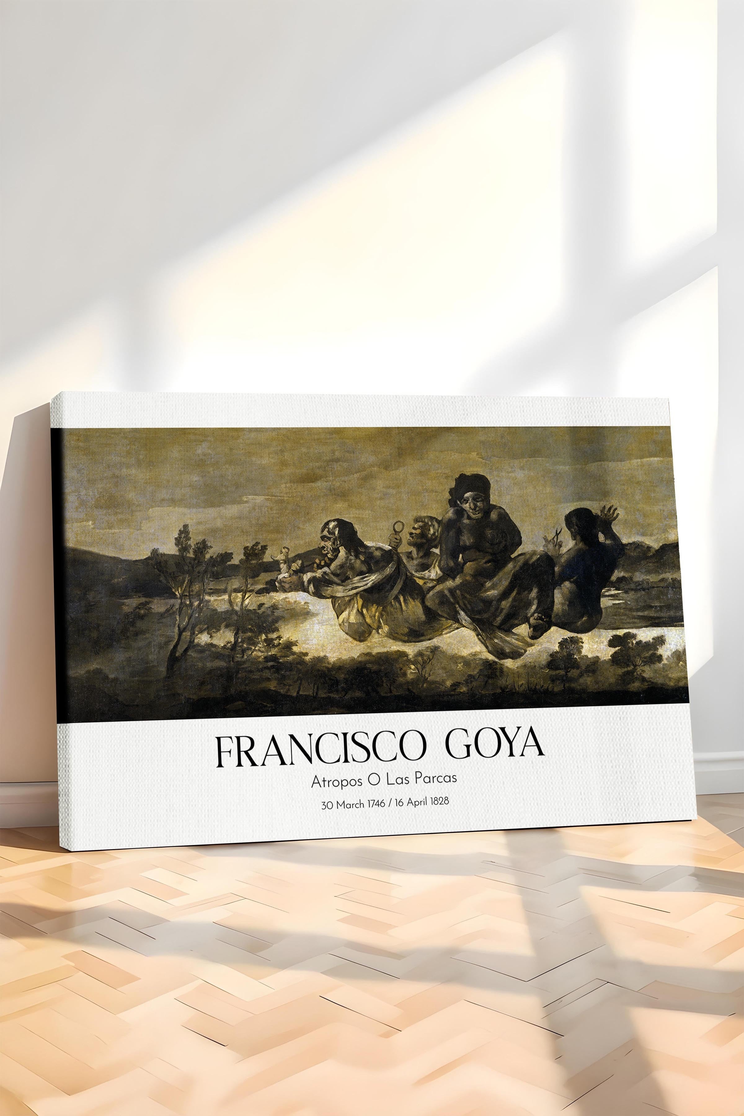 Francisco Goya - Atropos O Las Parcas, Kanvas Tablo, Sanat Serisi NO:111874