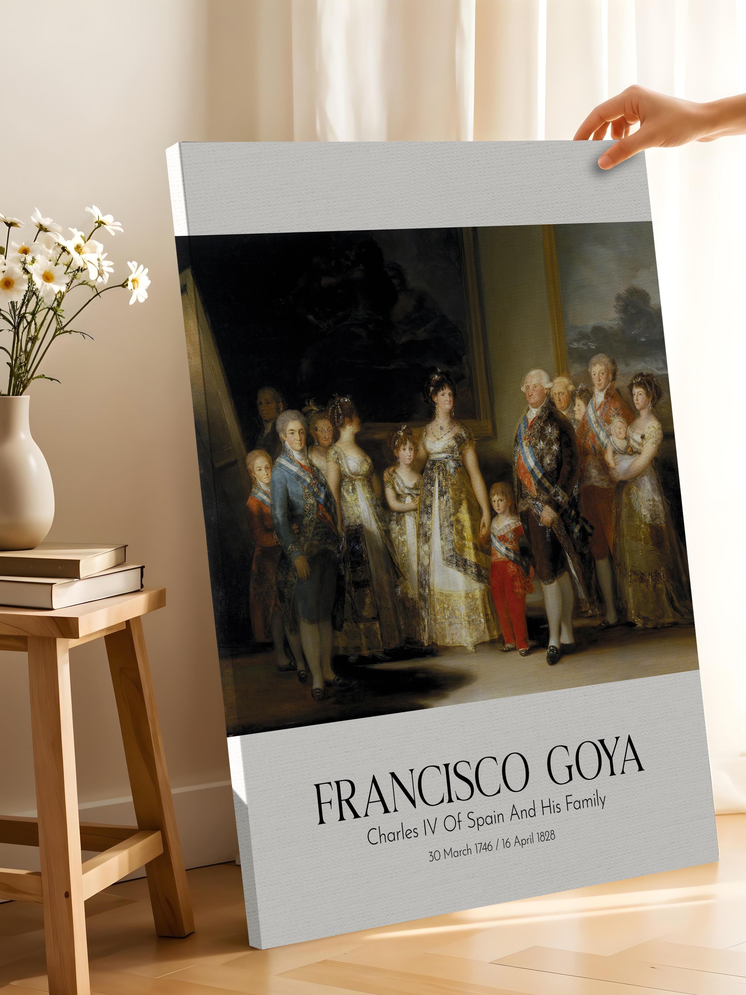 Francisco Goya - Charles Iv Of Spain And His Family, Kanvas Tablo, Sanat Serisi NO:111844