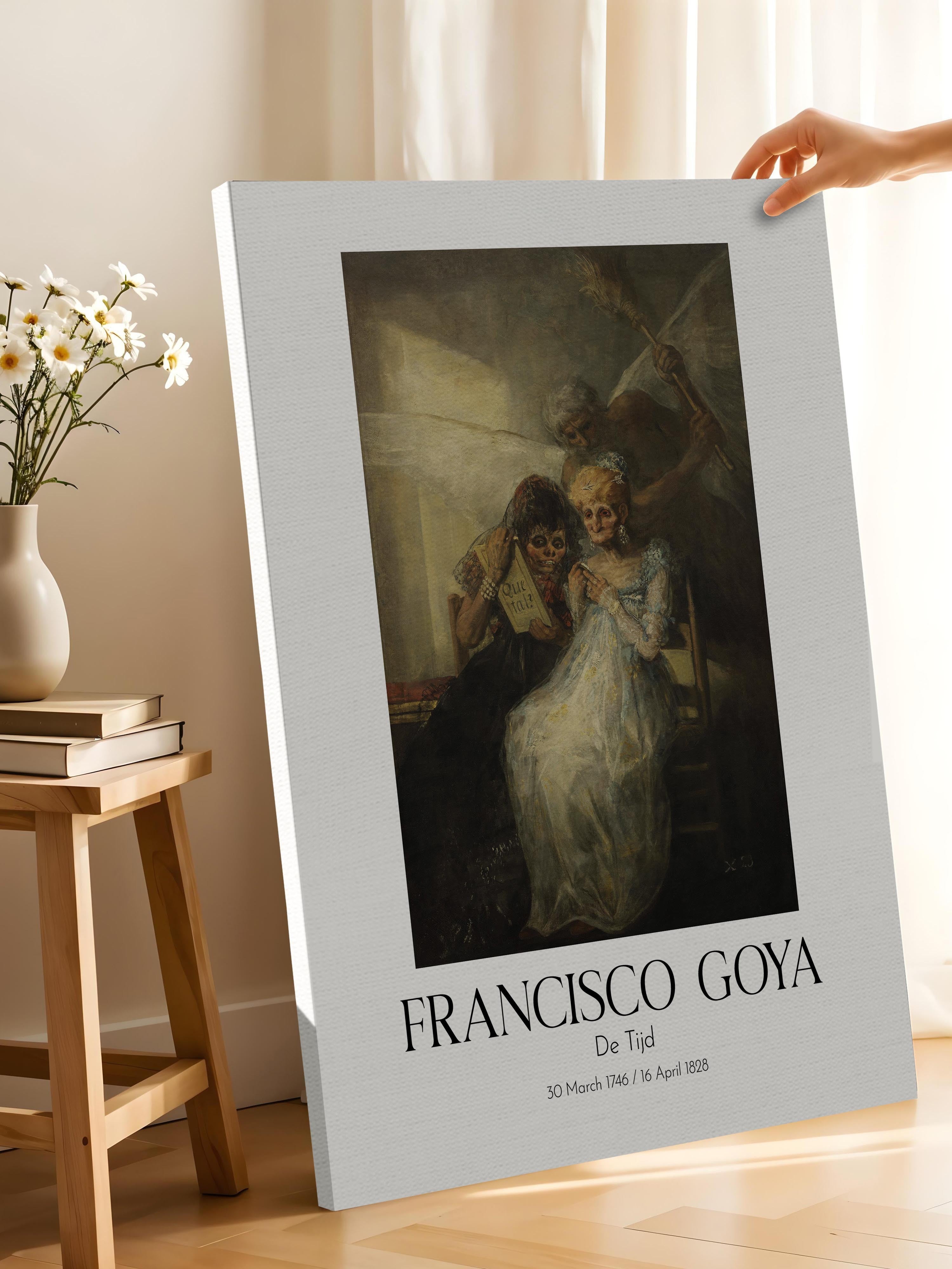 Francisco Goya - De Tijd, Kanvas Tablo, Sanat Serisi NO:111845