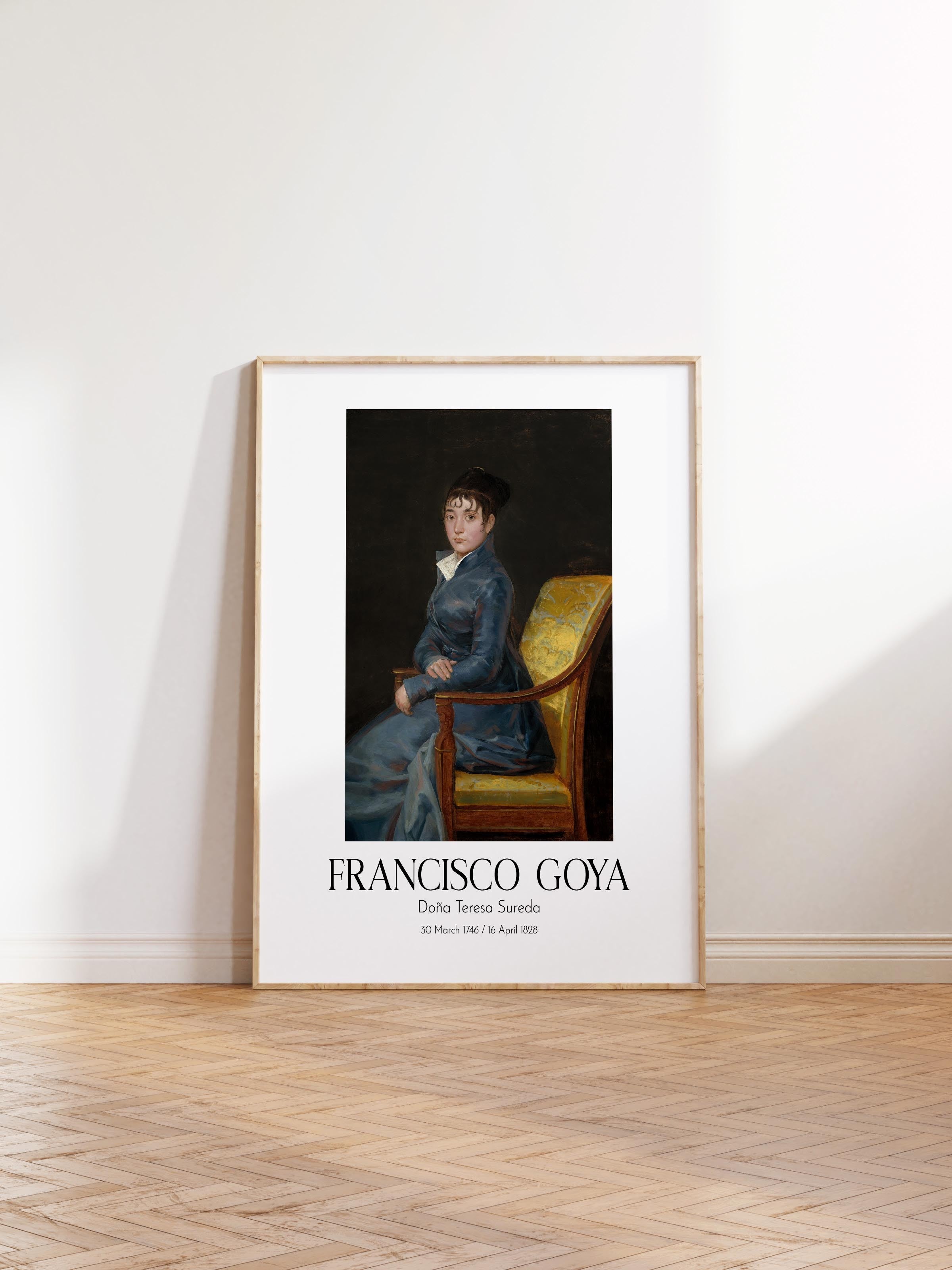 Francisco Goya - Doña Teresa Sureda, Ahşap Çerçeveli Tablo, Sanat Serisi NO:111847