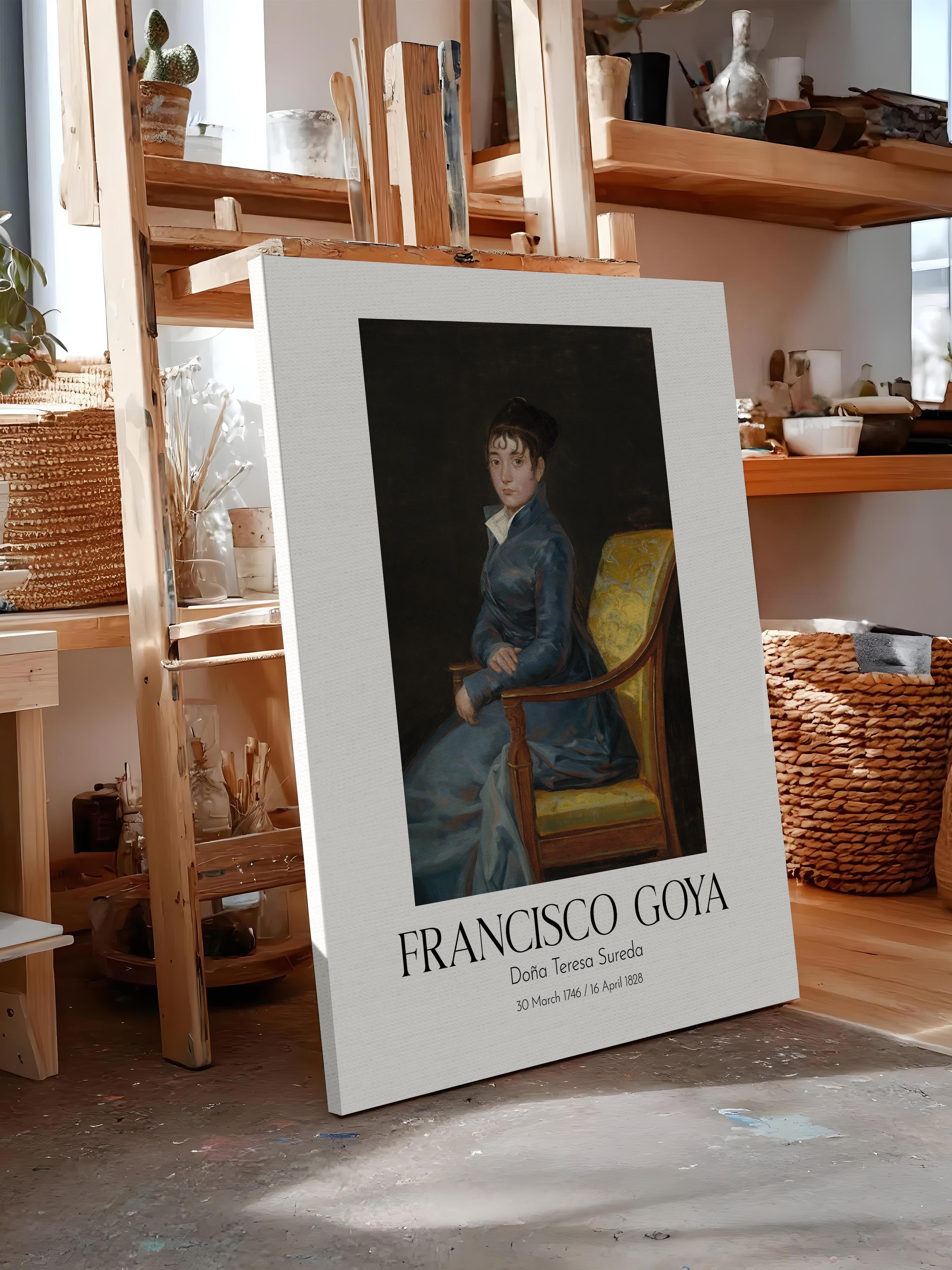 Francisco Goya - Doña Teresa Sureda, Kanvas Tablo, Sanat Serisi NO:111847