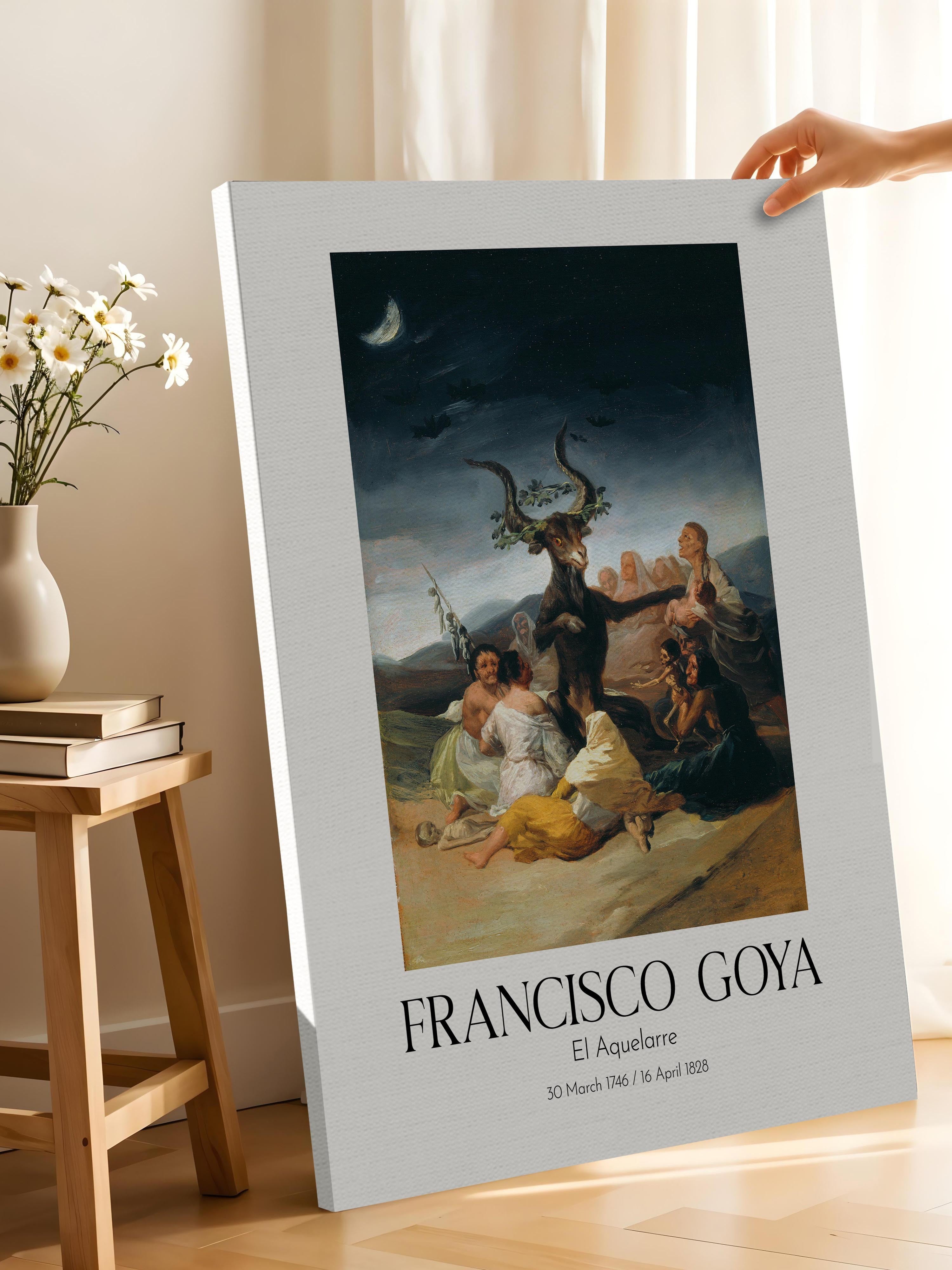 Francisco Goya - El Aquelarre, Kanvas Tablo, Sanat Serisi NO:111849