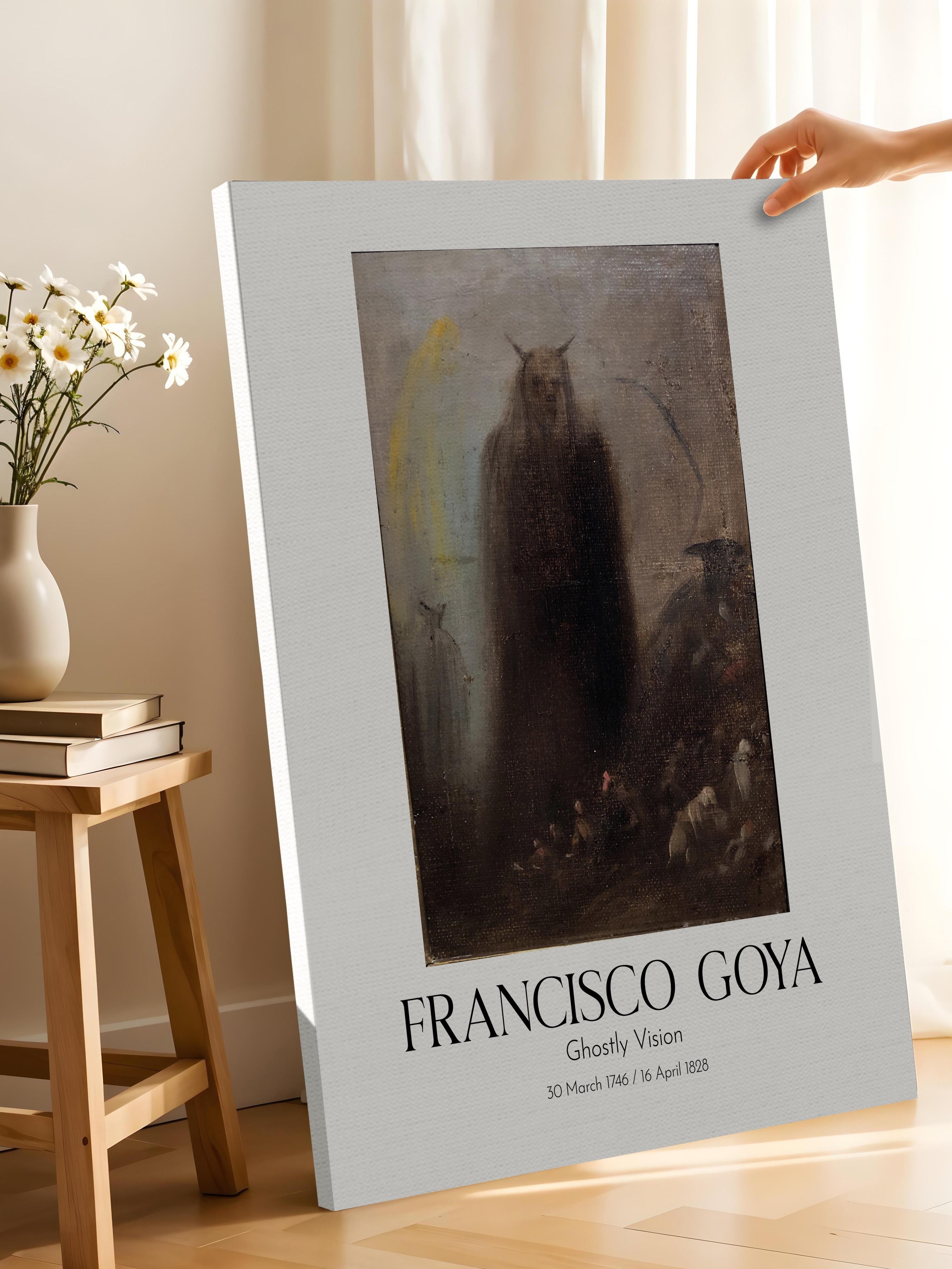 Francisco Goya - Ghostly Vision, Kanvas Tablo, Sanat Serisi NO:111853