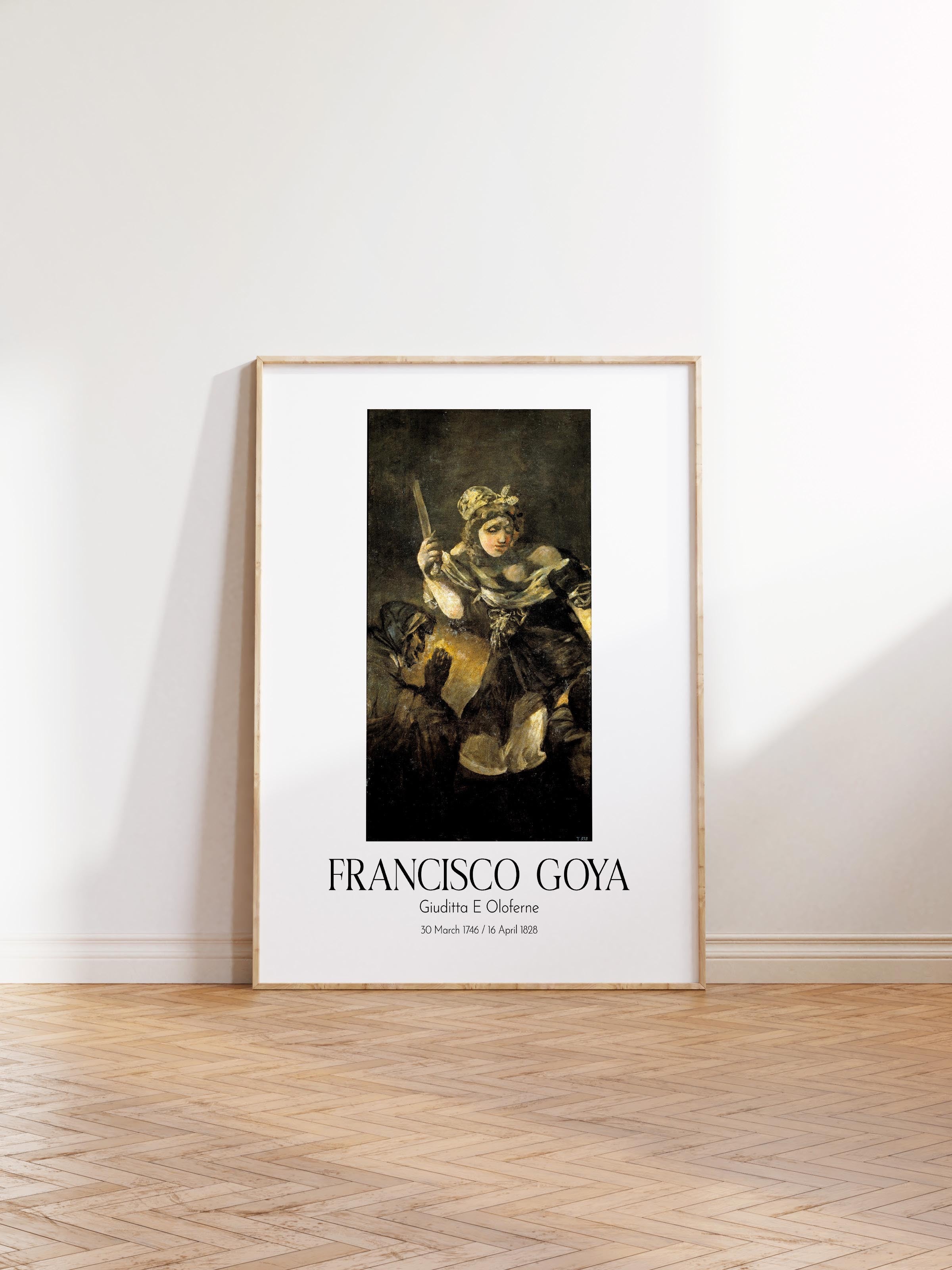 Francisco Goya - Giuditta E Oloferne, Ahşap Çerçeveli Tablo, Sanat Serisi NO:111854
