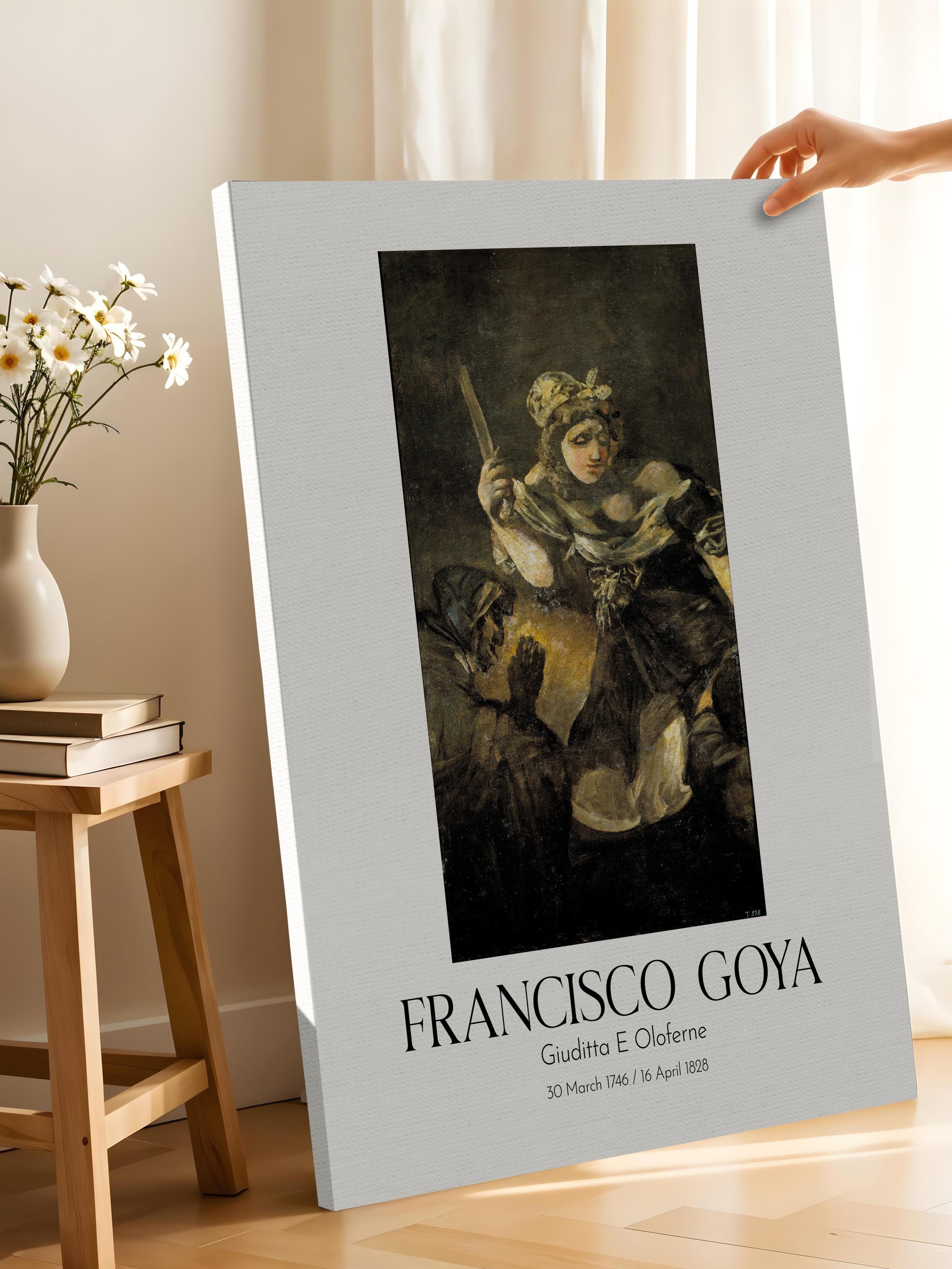 Francisco Goya - Giuditta E Oloferne, Kanvas Tablo, Sanat Serisi NO:111854
