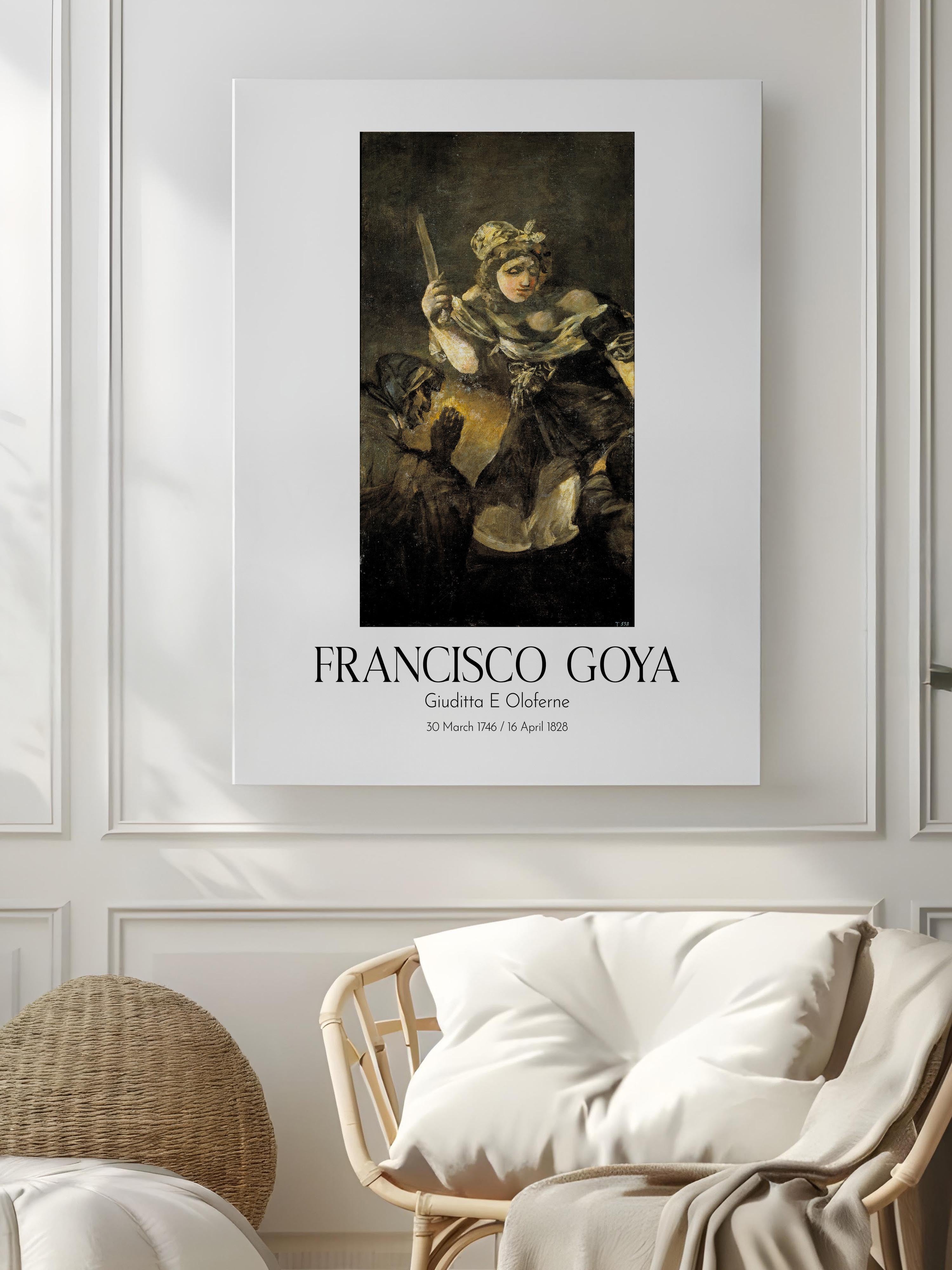 Francisco Goya - Giuditta E Oloferne, Kanvas Tablo, Sanat Serisi NO:111854