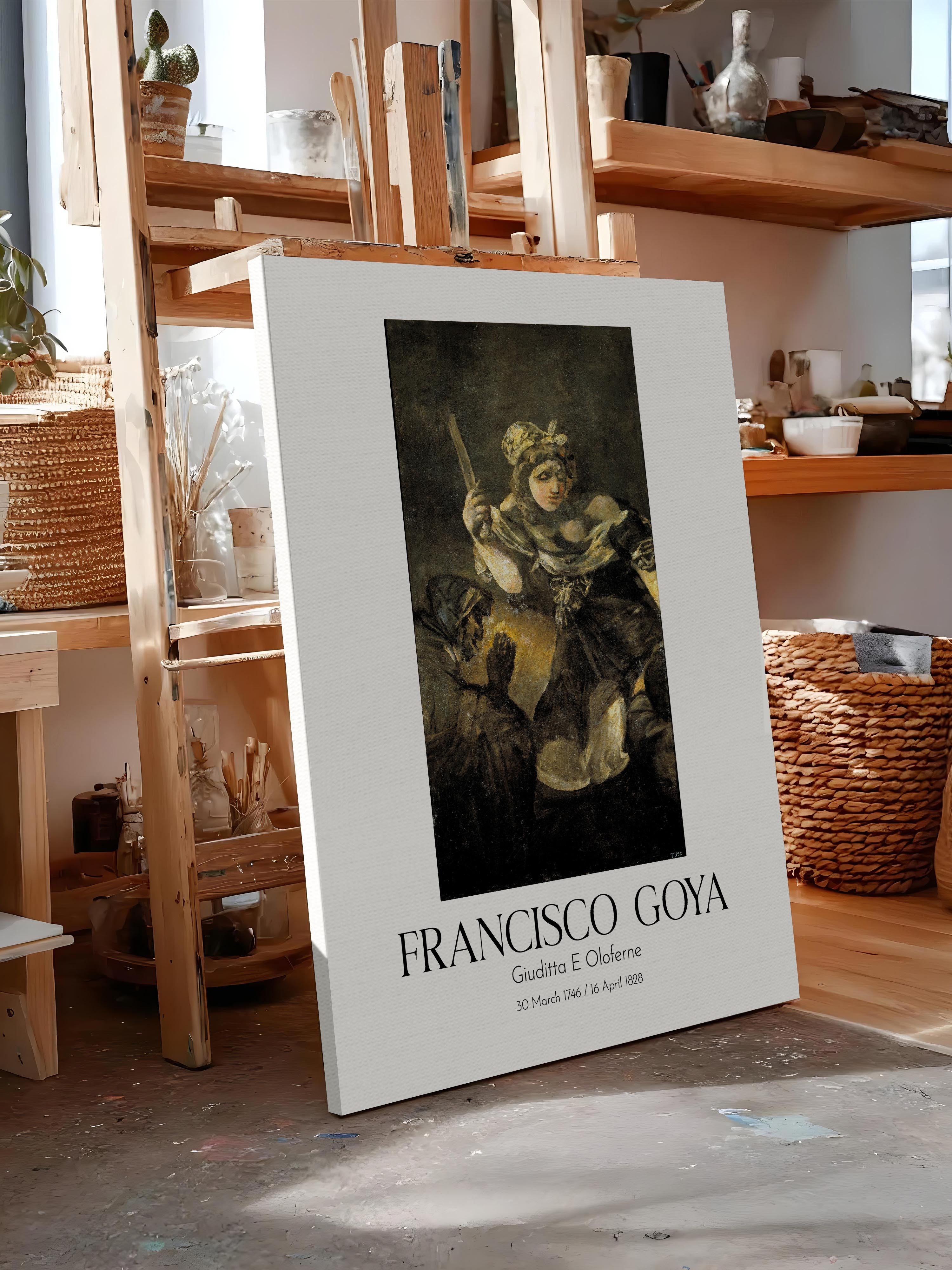 Francisco Goya - Giuditta E Oloferne, Kanvas Tablo, Sanat Serisi NO:111854