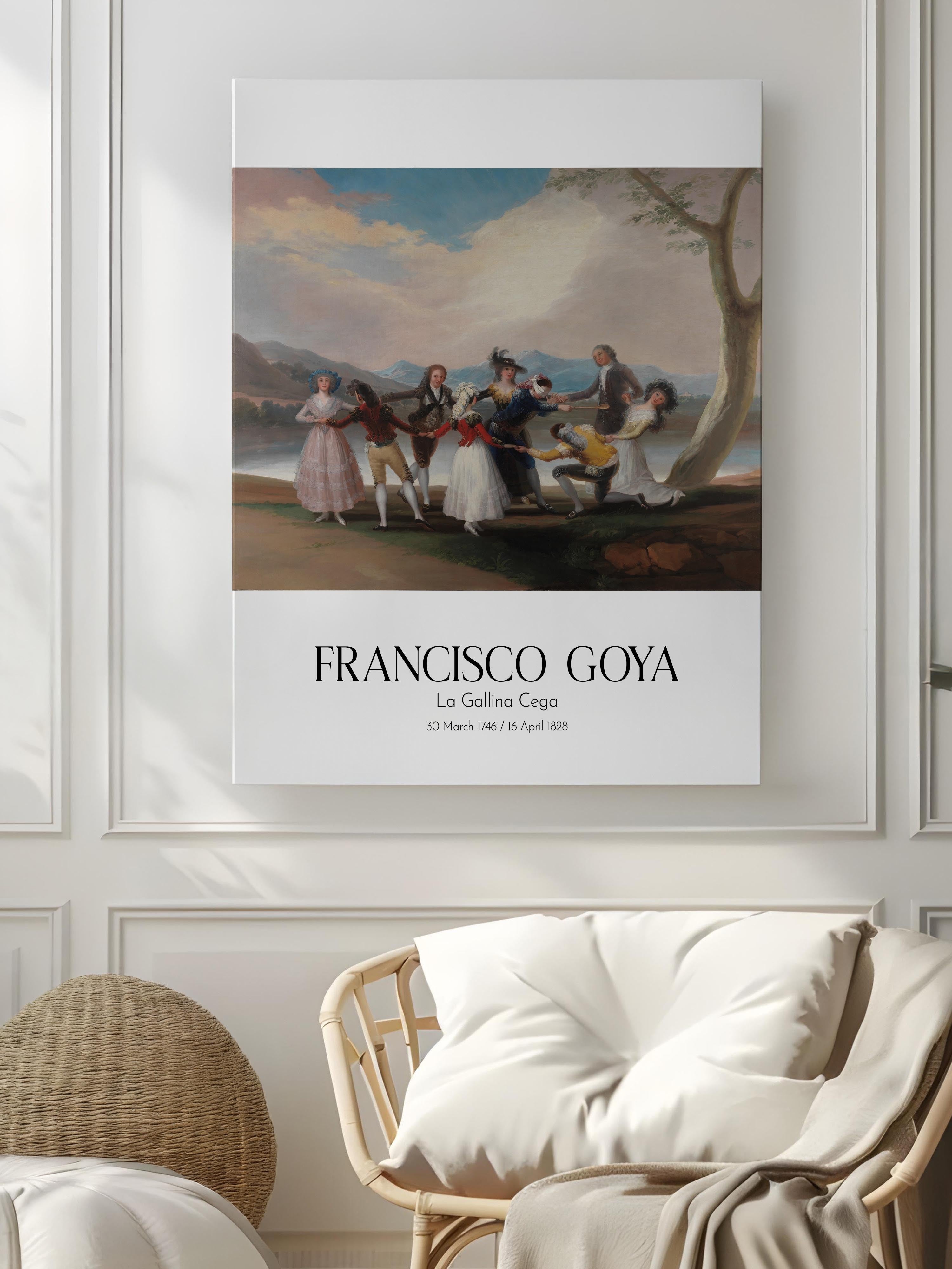 Francisco Goya - La Gallina Cega, Kanvas Tablo, Sanat Serisi NO:111856
