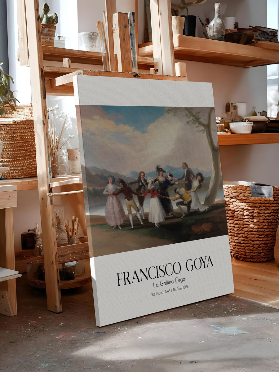 Francisco Goya - La Gallina Cega, Kanvas Tablo, Sanat Serisi NO:111856