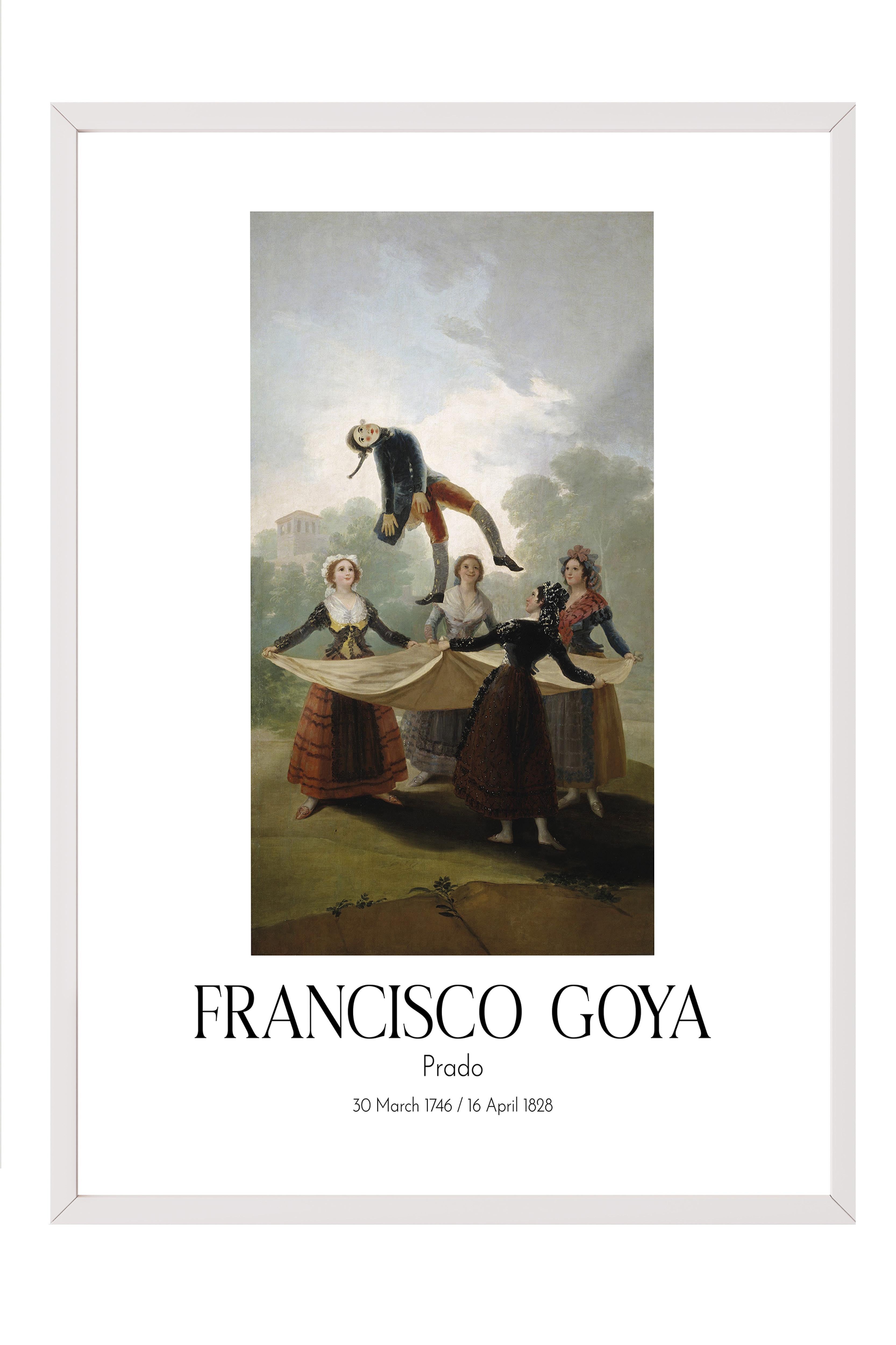 Francisco Goya - Prado, Beyaz Çerçeveli Tablo, Sanat Serisi NO:111860