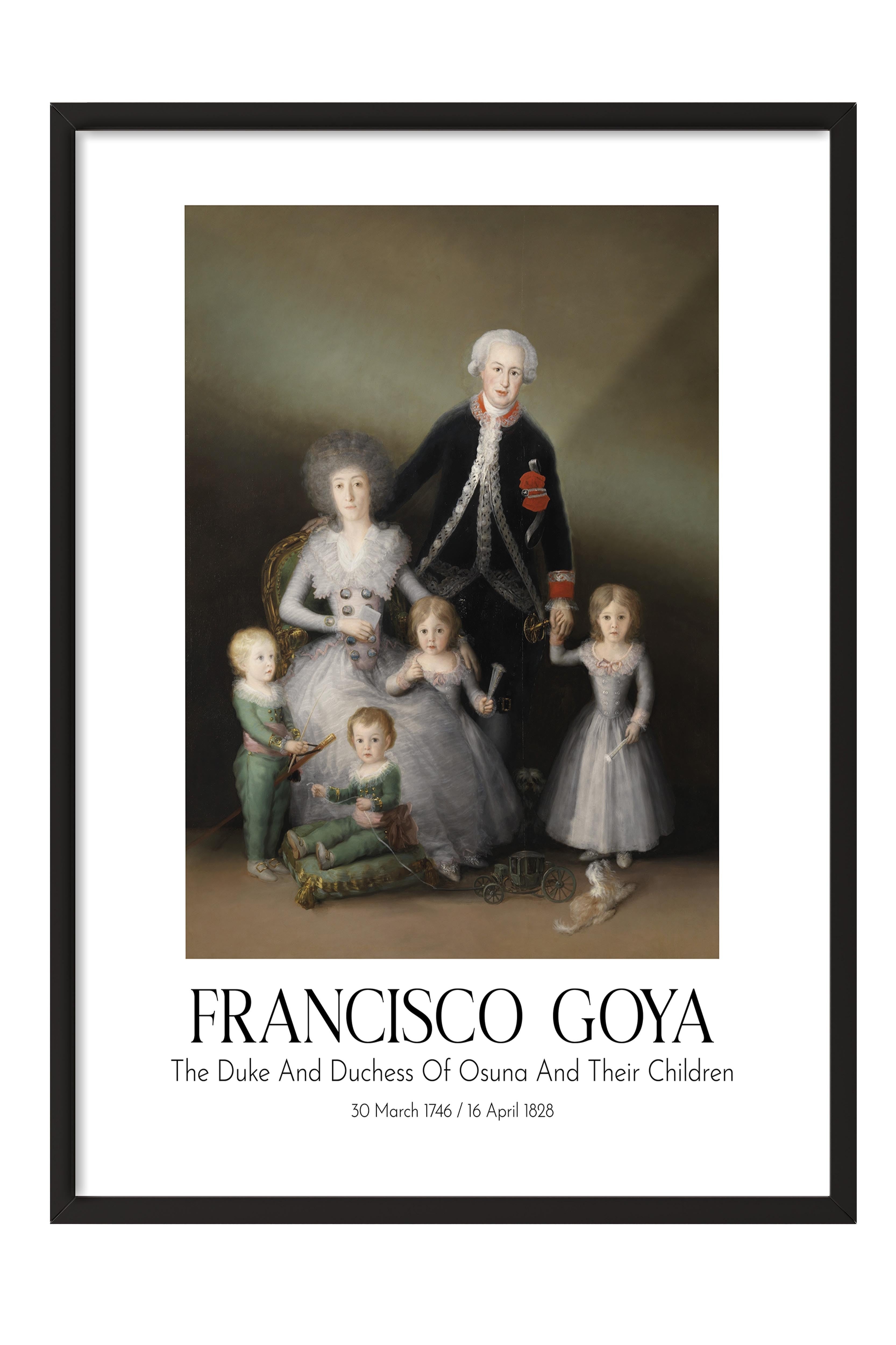Francisco Goya, Siyah Çerçeveli Tablo, Sanat Serisi NO:111866