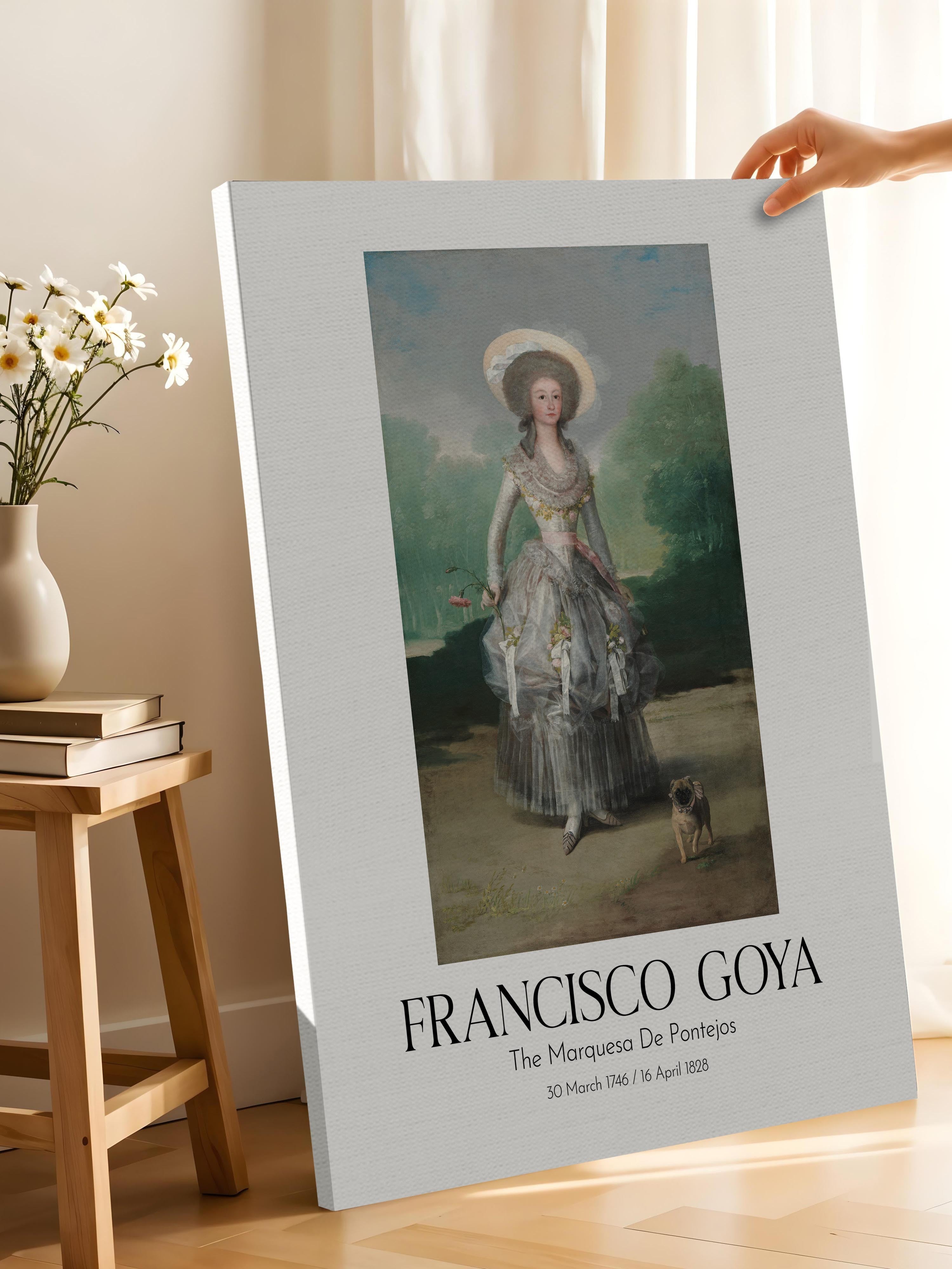 Francisco Goya - The Marquesa De Pontejos, Kanvas Tablo, Sanat Serisi NO:111867