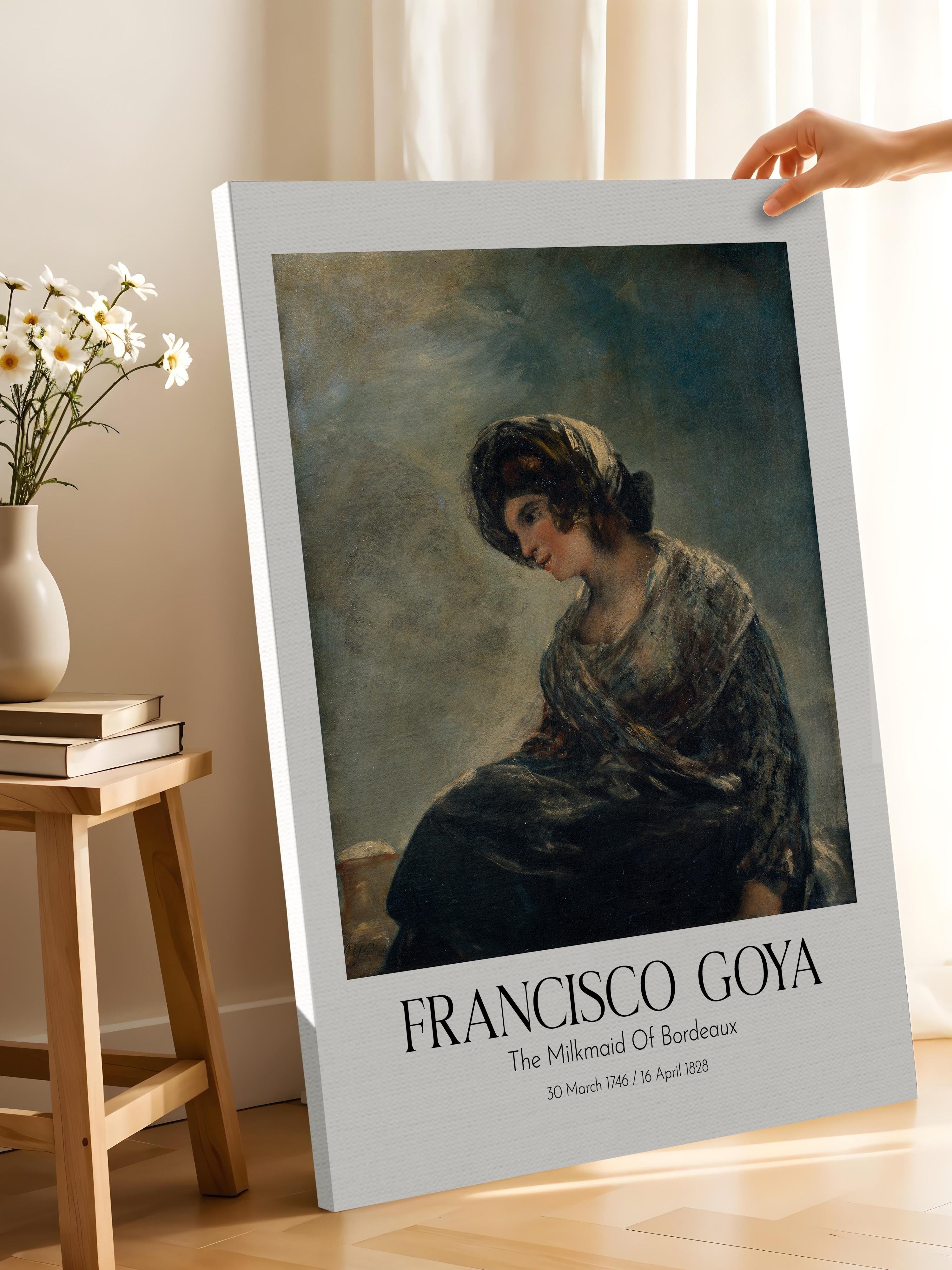 Francisco Goya - The Milkmaid Of Bordeaux, Kanvas Tablo, Sanat Serisi NO:111868