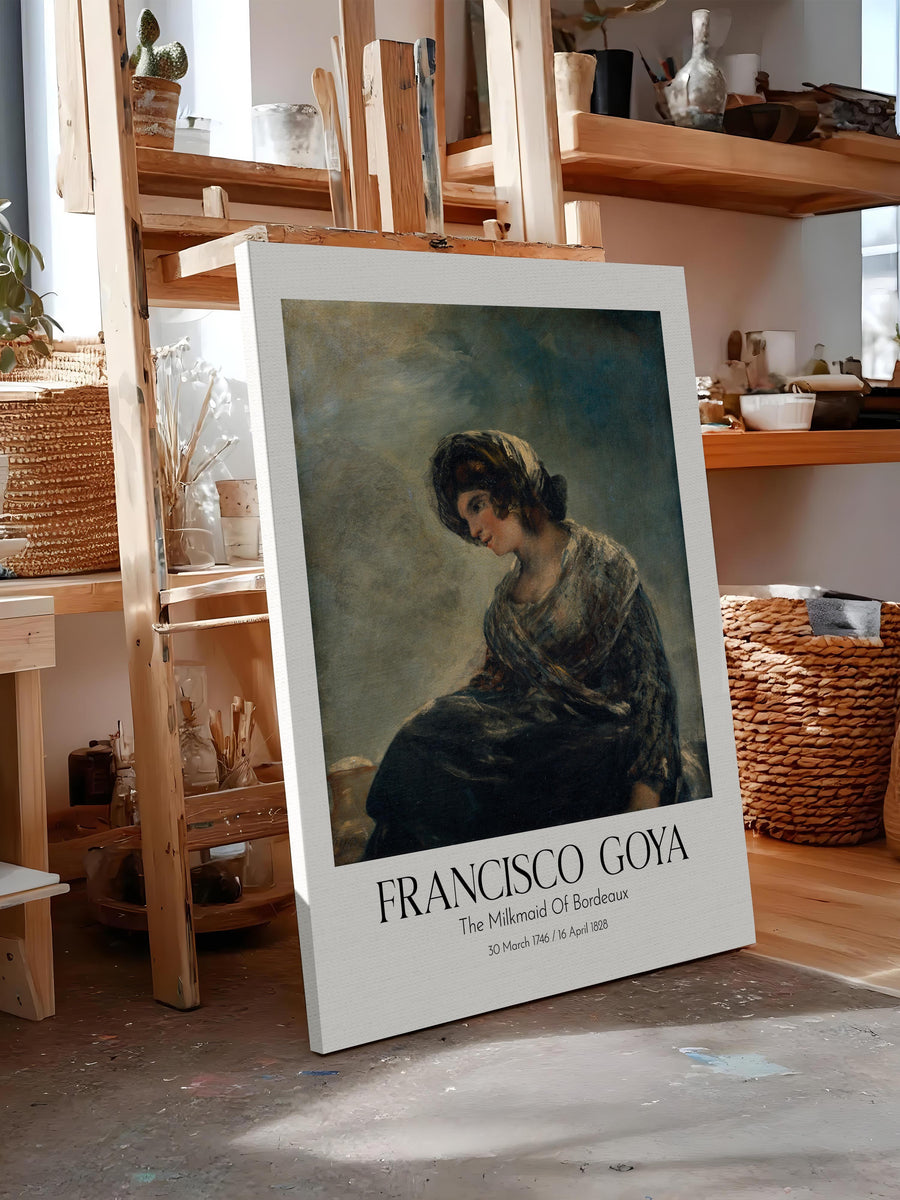 Francisco Goya - The Milkmaid Of Bordeaux, Kanvas Tablo, Sanat Serisi NO:111868