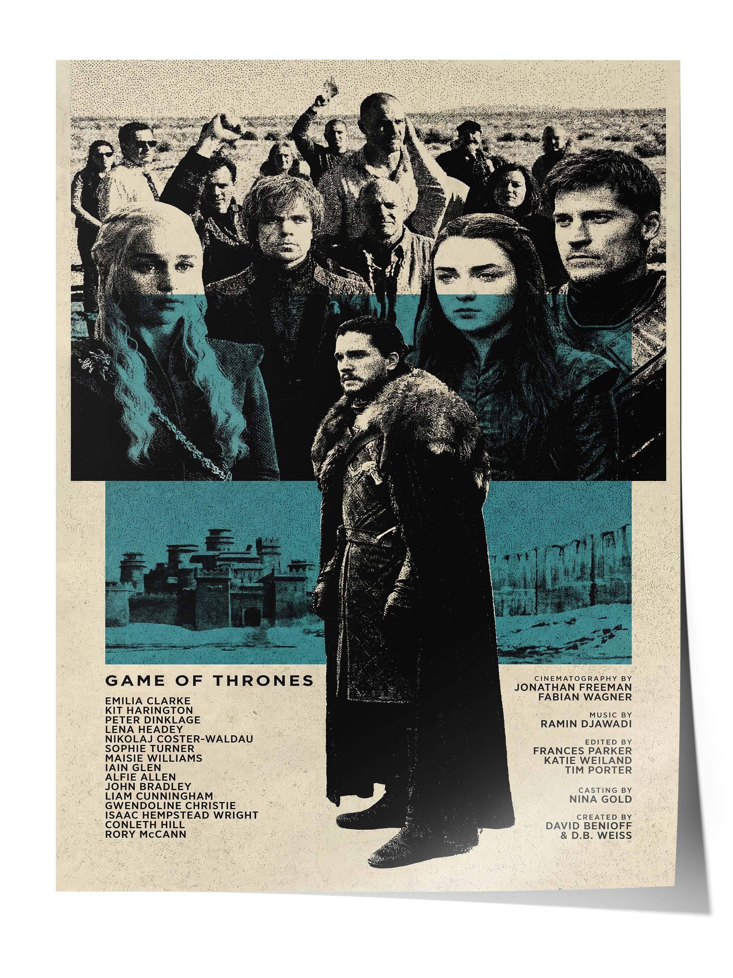 Game of Thrones Posteri, Sinema ve Dizi Tablo Posterleri, Film Dizi Afişleri NO:112766