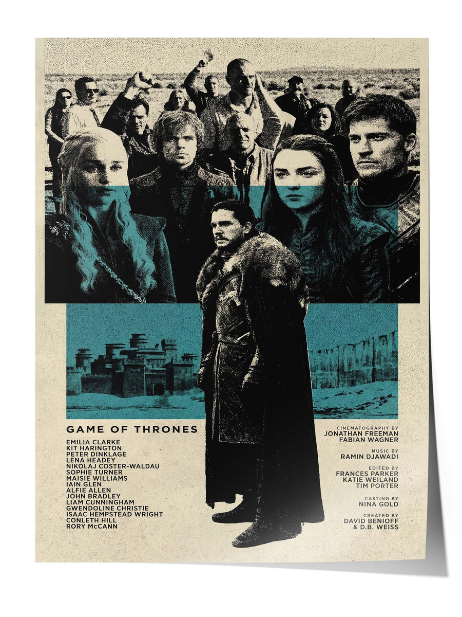 Game of Thrones Posteri, Sinema ve Dizi Tablo Posterleri, Film Dizi Afişleri NO:112766