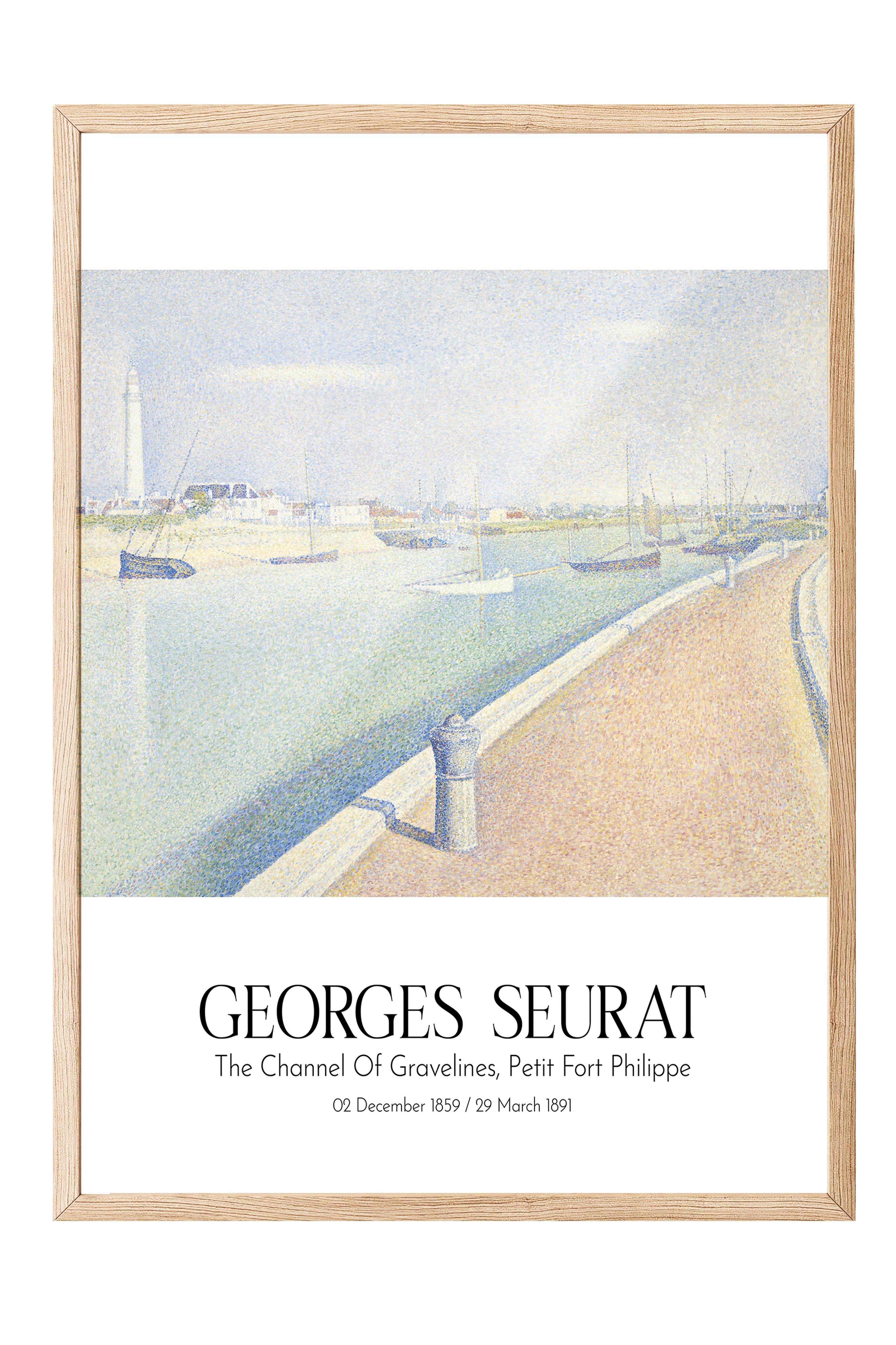 Georges Seurat, Ahşap Çerçeveli Tablo, Sanat Serisi NO:111917