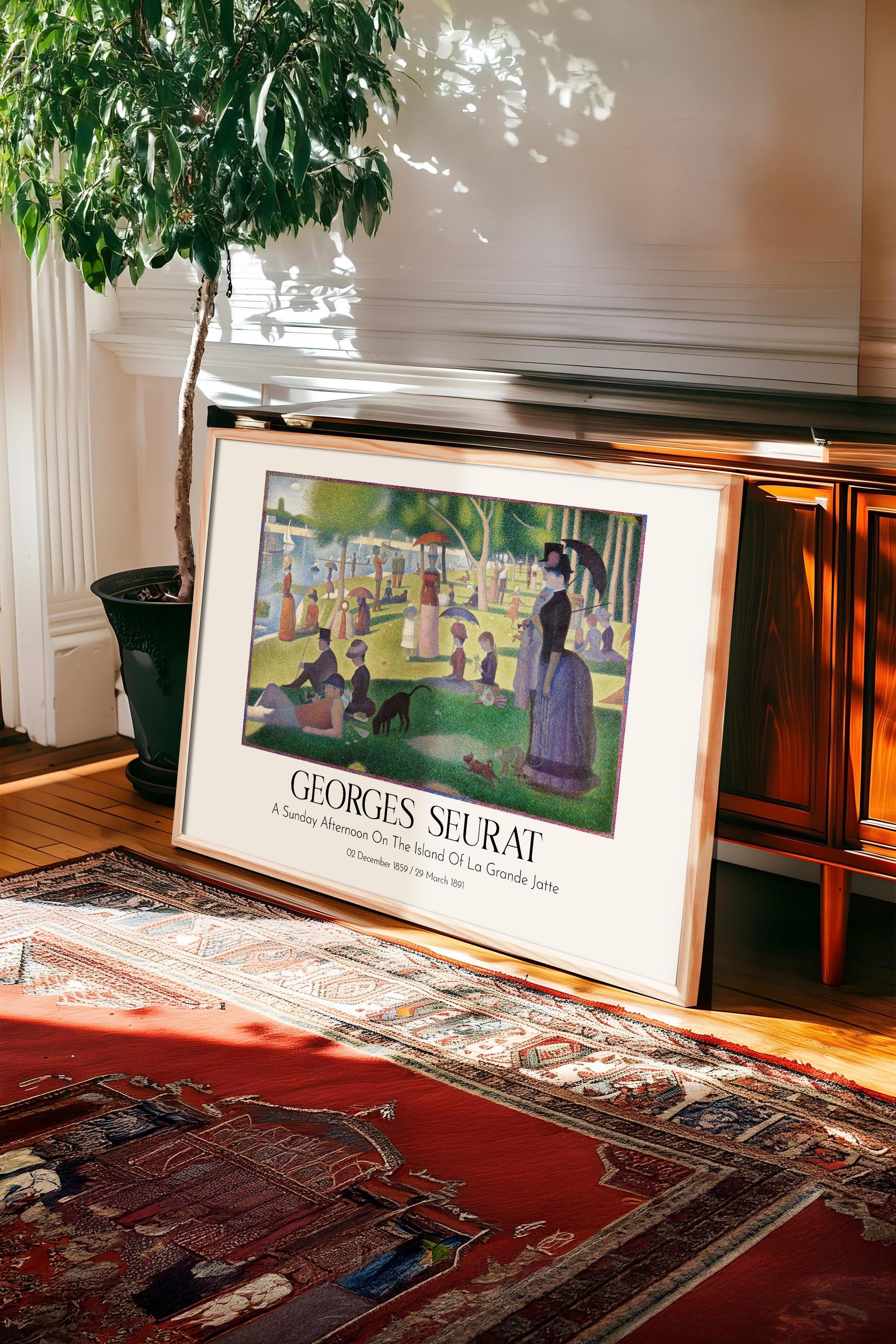 Georges Seurat, Ahşap Çerçeveli Tablo, Sanat Serisi NO:111926
