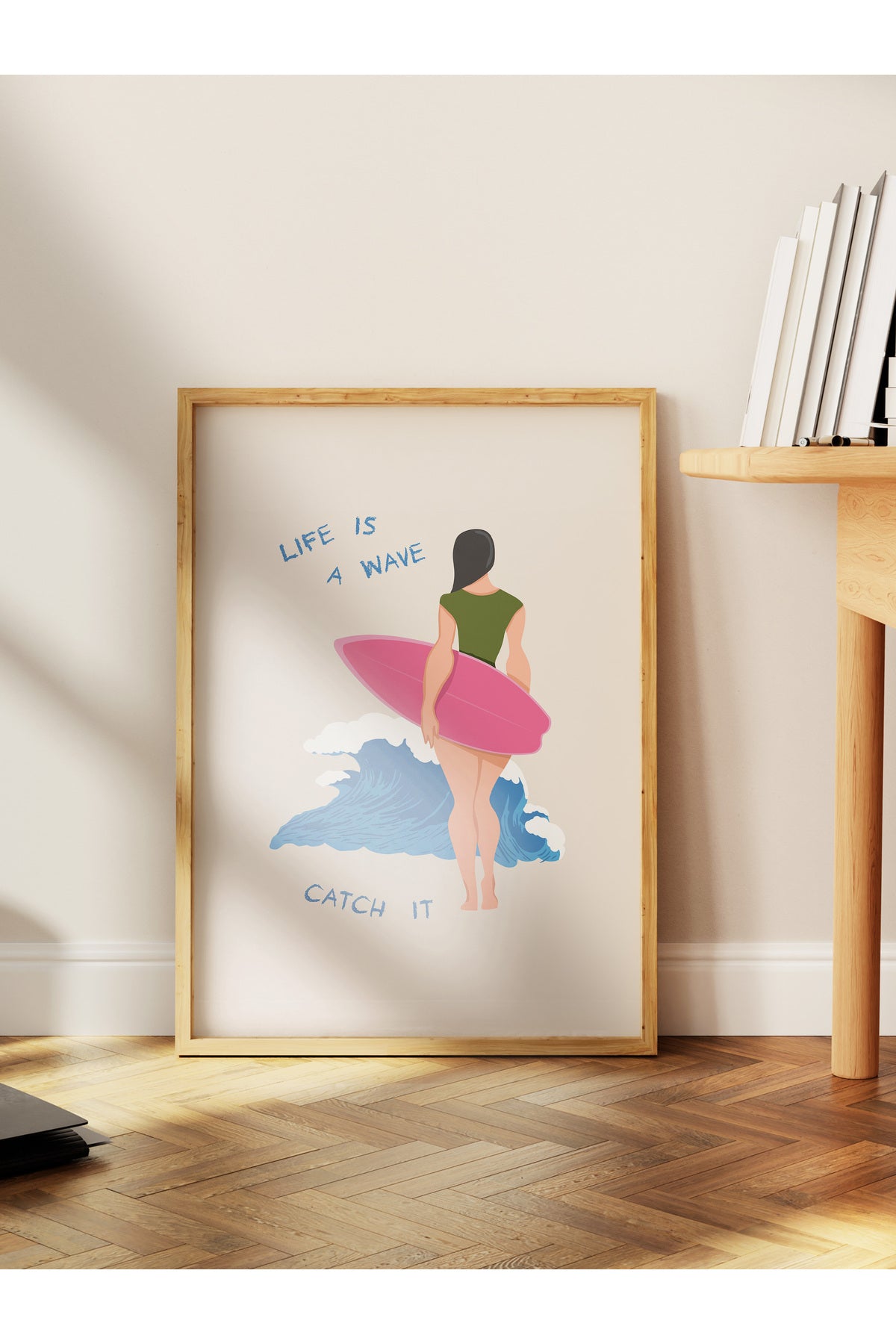 Gezi Çizim Temalı Duvar Posteri, Estetik Çerçevesiz Poster - Yatak Odası, Salon, Mutfak Duvar Dekoru