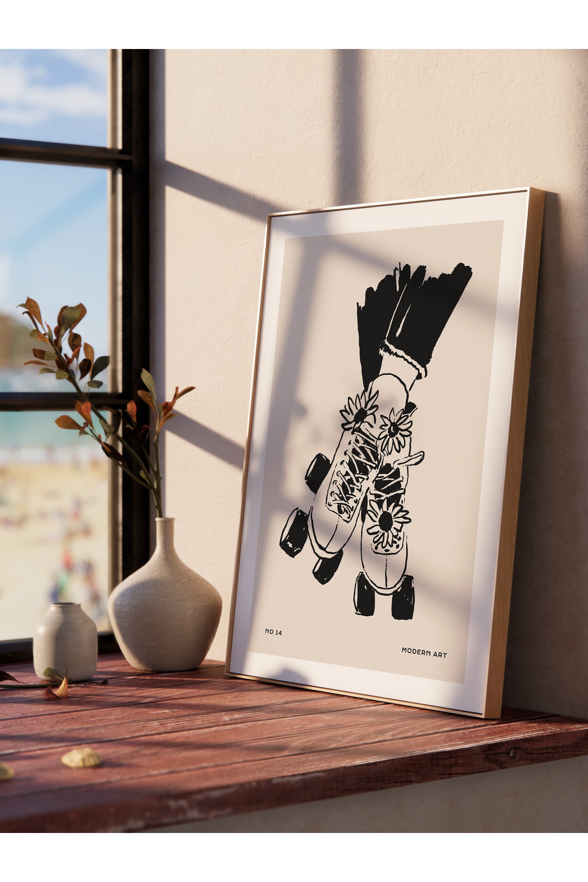 Gezi Çizim Temalı Duvar Posteri, Estetik Çerçevesiz Poster - Yatak Odası, Salon, Mutfak Duvar Dekoru