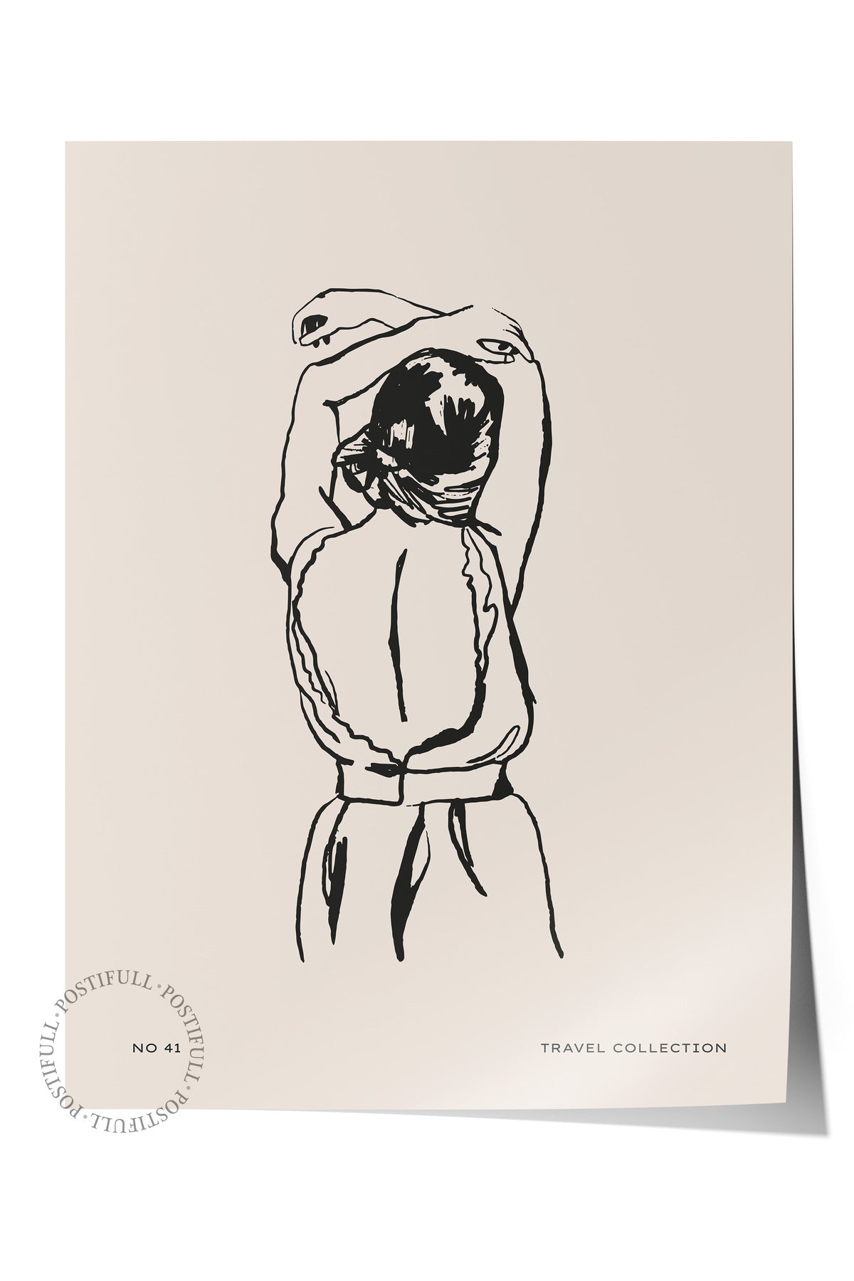 Gezi Çizim Temalı Duvar Posteri, Estetik Çerçevesiz Poster - Yatak Odası, Salon, Mutfak Duvar Dekoru