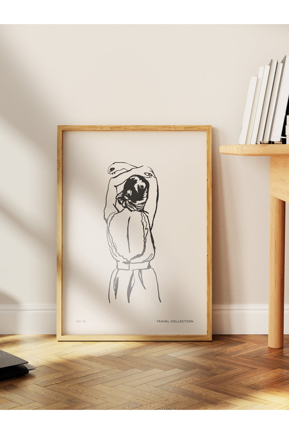 Gezi Çizim Temalı Duvar Posteri, Estetik Çerçevesiz Poster - Yatak Odası, Salon, Mutfak Duvar Dekoru