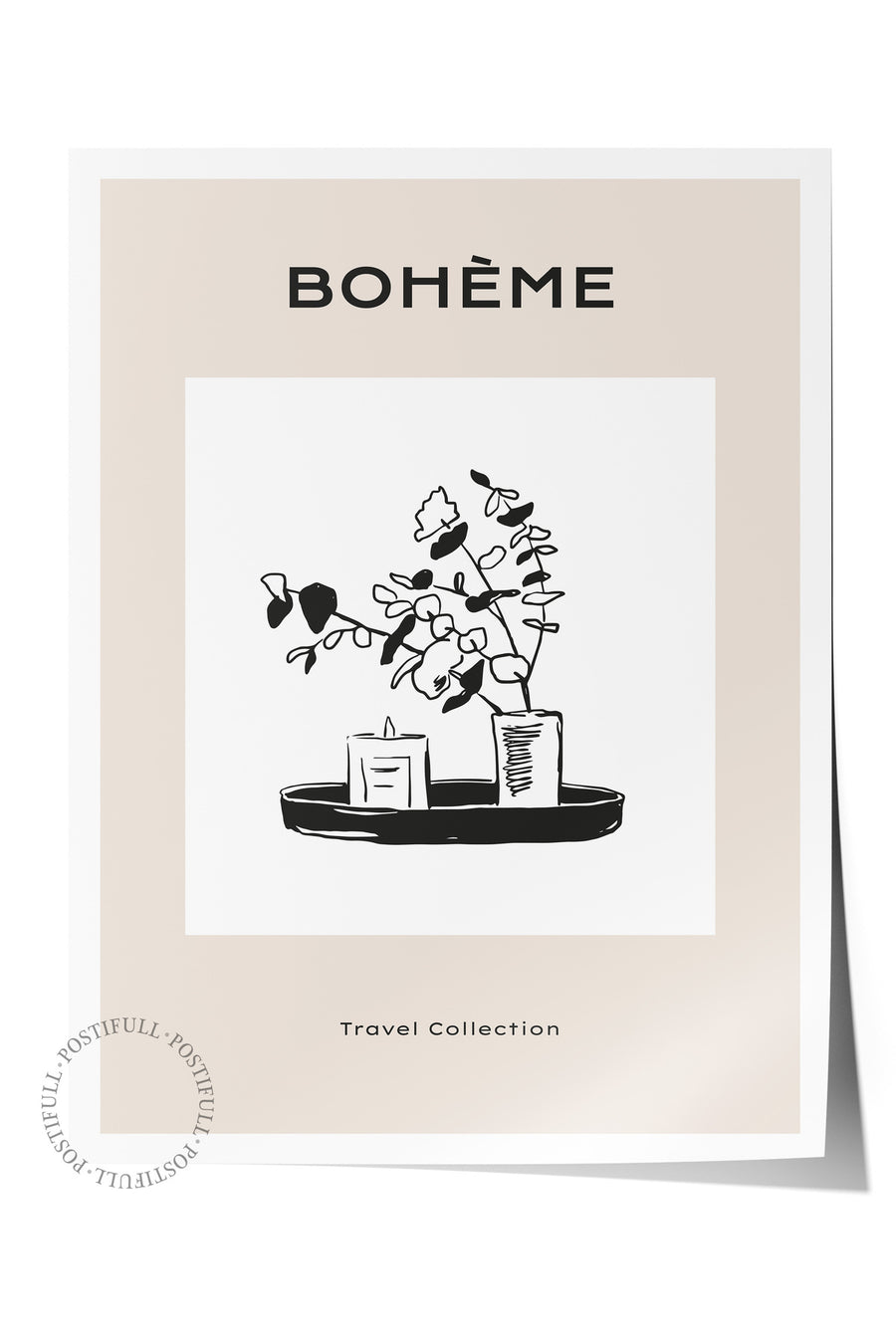 BOHÈME Minimalist Yaz Çerçevesiz Poster