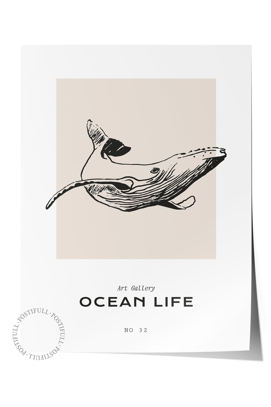 OCEAN LIFE Minimalist Yaz Çerçevesiz Poster