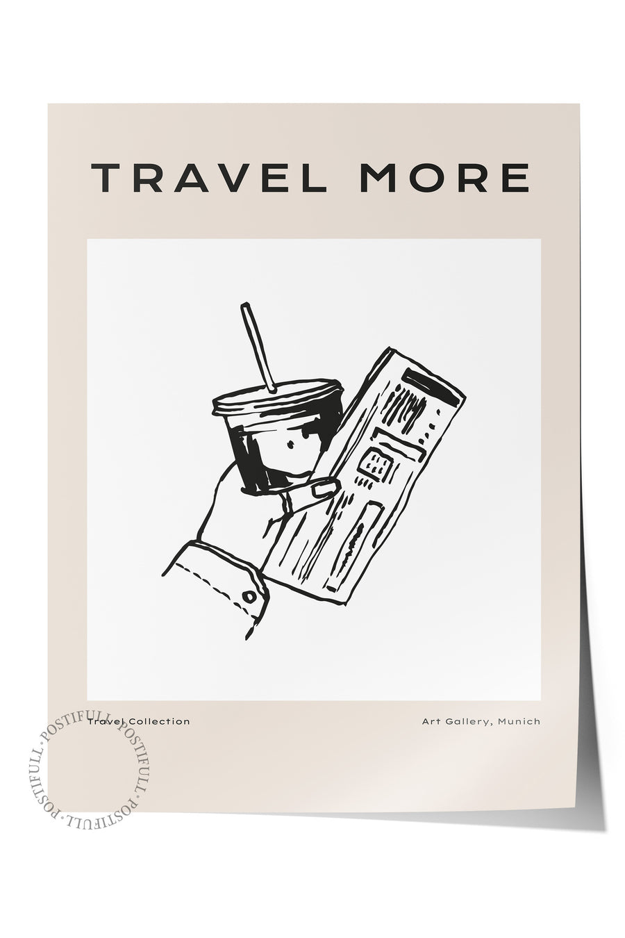 TRAVEL MORE Minimalist Yaz Çerçevesiz Poster