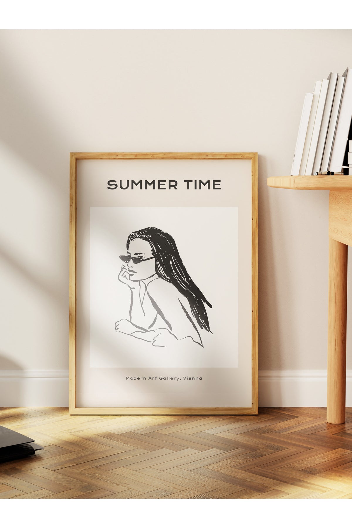 Gezi Çizim Temalı Duvar Posteri, Estetik Çerçevesiz Poster - Yatak Odası, Salon, Mutfak Duvar Dekoru