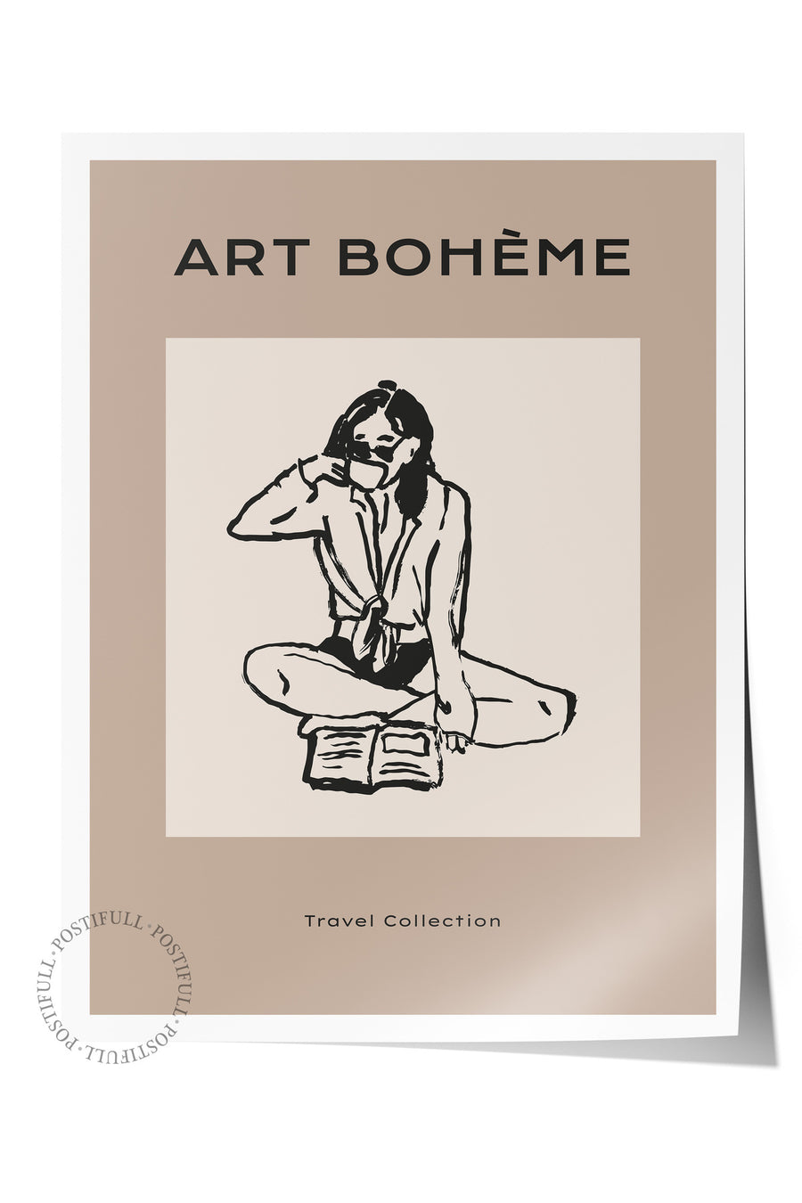 Farklı Tonlarda Art Bohème Minimalist Yaz Çerçevesiz Poster