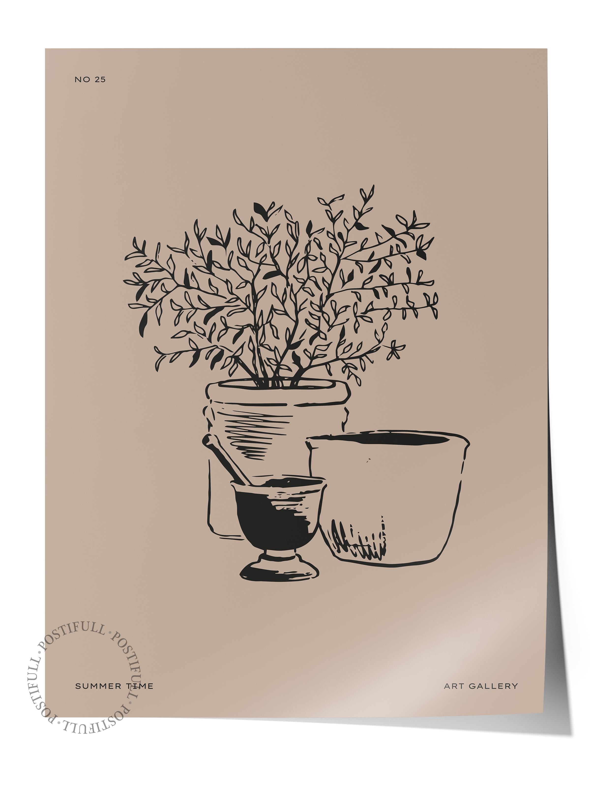 Gezi Çizim Temalı Duvar Posteri, Estetik Çerçevesiz Poster - Yatak Odası, Salon, Mutfak Duvar Dekoru