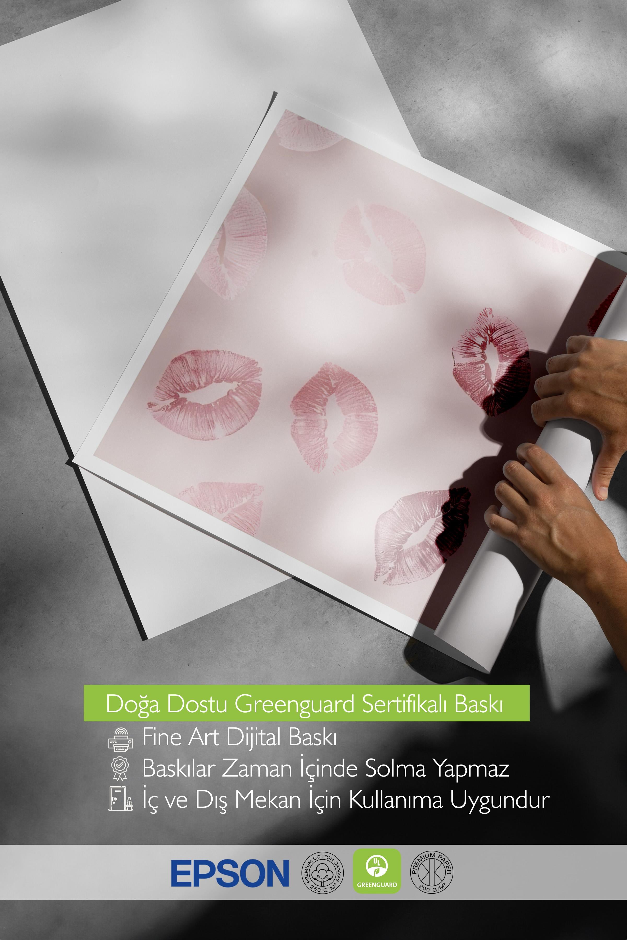 Glossy Lips Poster, Çerçevesiz Duvar Posteri, Dikey Duvar Tablosu Comfort Serisi NO:108382