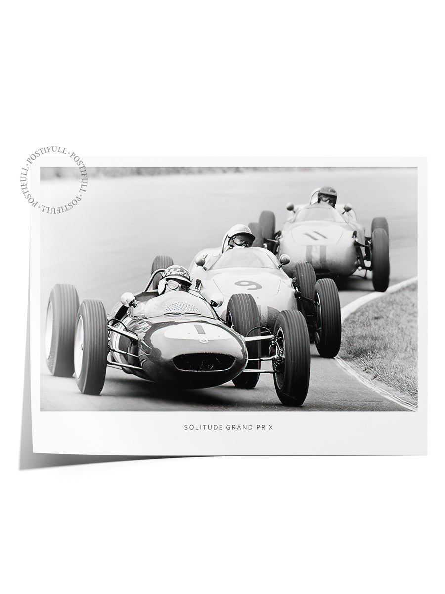 Solitude Grand Prix Yarış Otomobilleri Comfort Serisi Çerçevesiz Poster