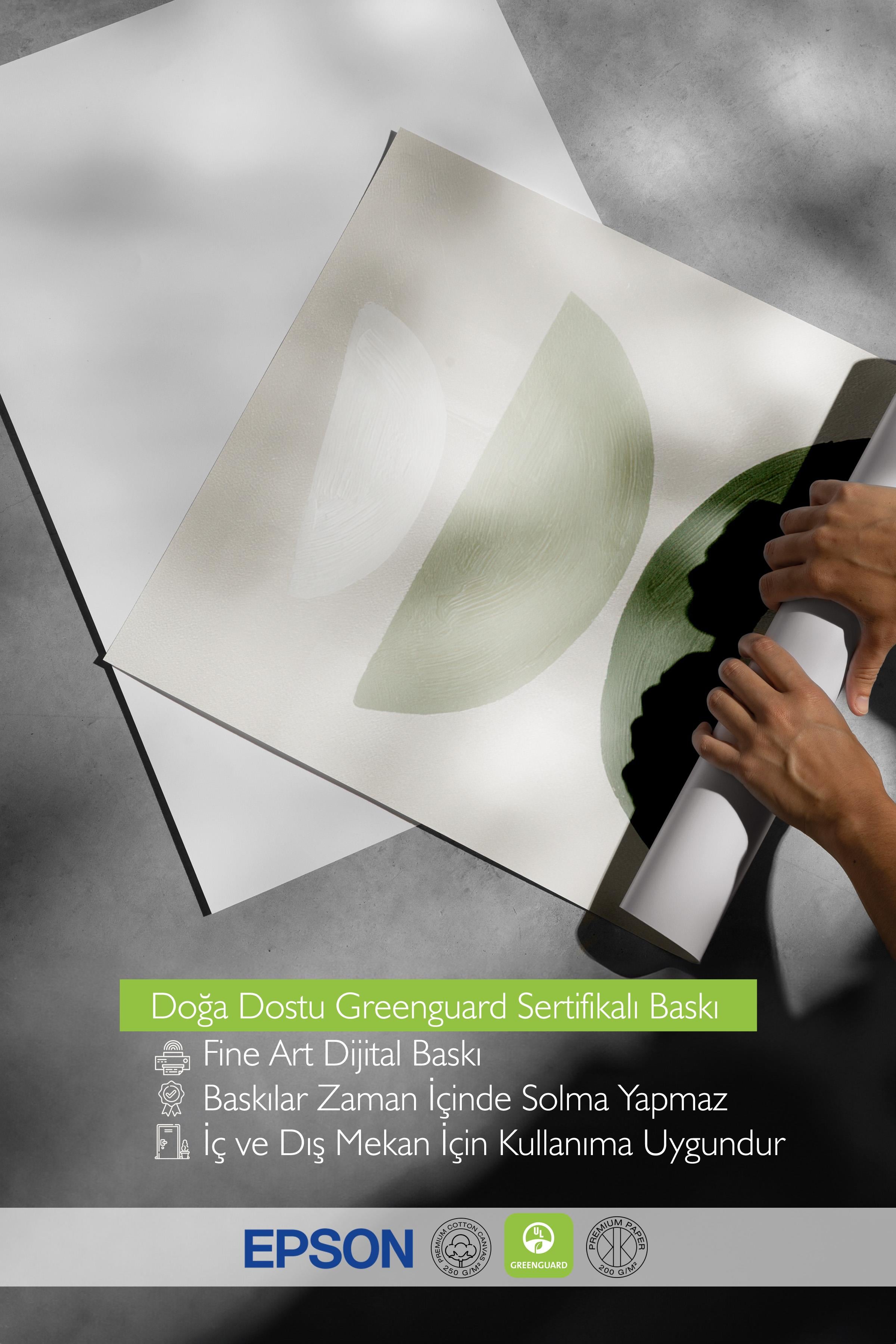 Green Graphic Shapes No2 Poster, Dikey Duvar Tablosu Comfort Serisi NO:108549