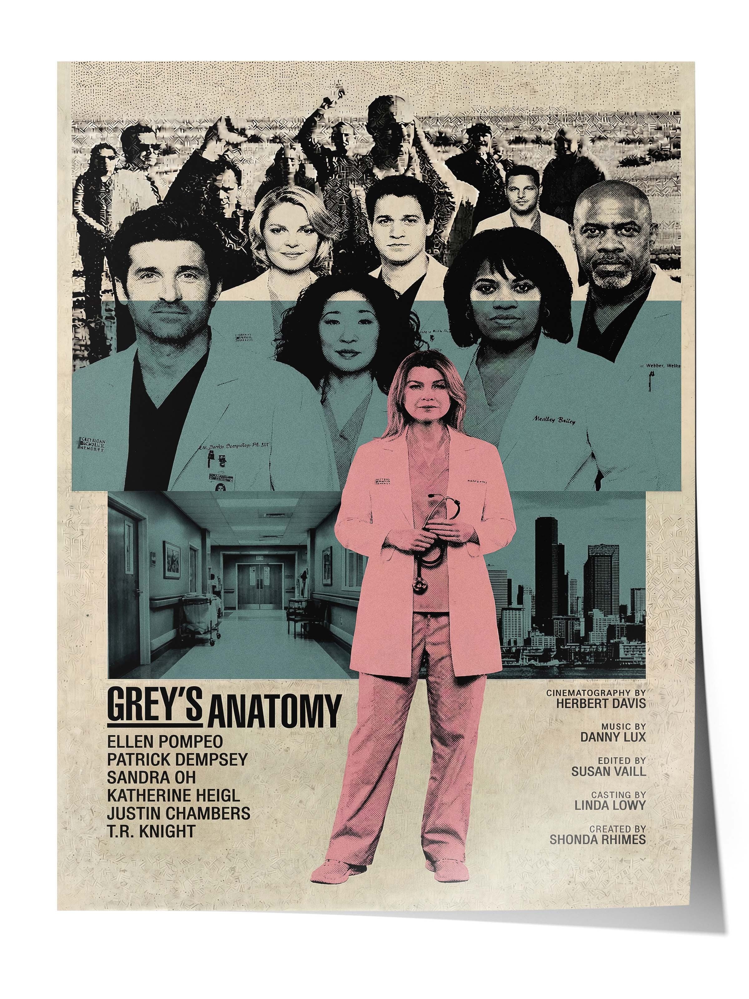 Grey’s Anatomy Posteri, Sinema ve Dizi Tablo Posterleri, Film Dizi Afişleri NO:112771