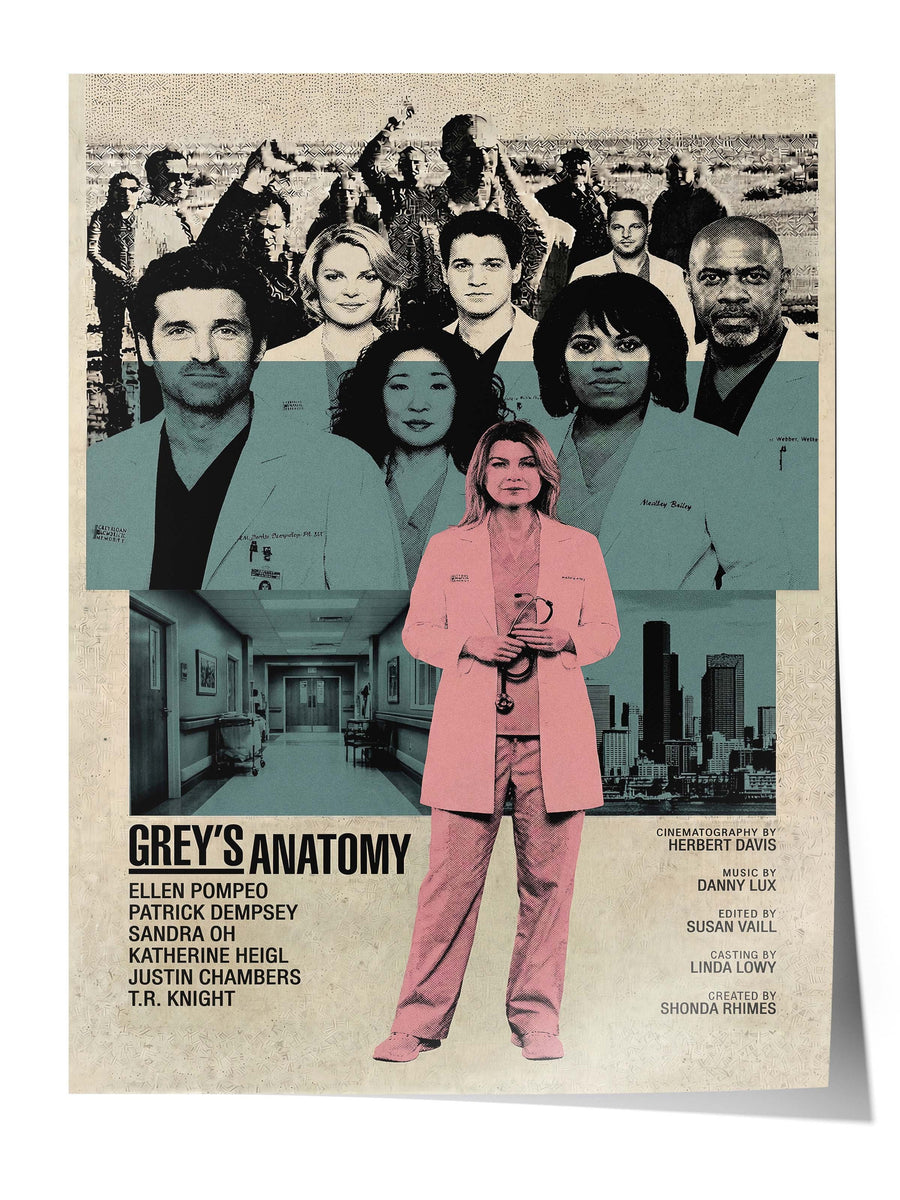 Grey’s Anatomy Posteri, Sinema ve Dizi Tablo Posterleri, Film Dizi Afişleri NO:112771