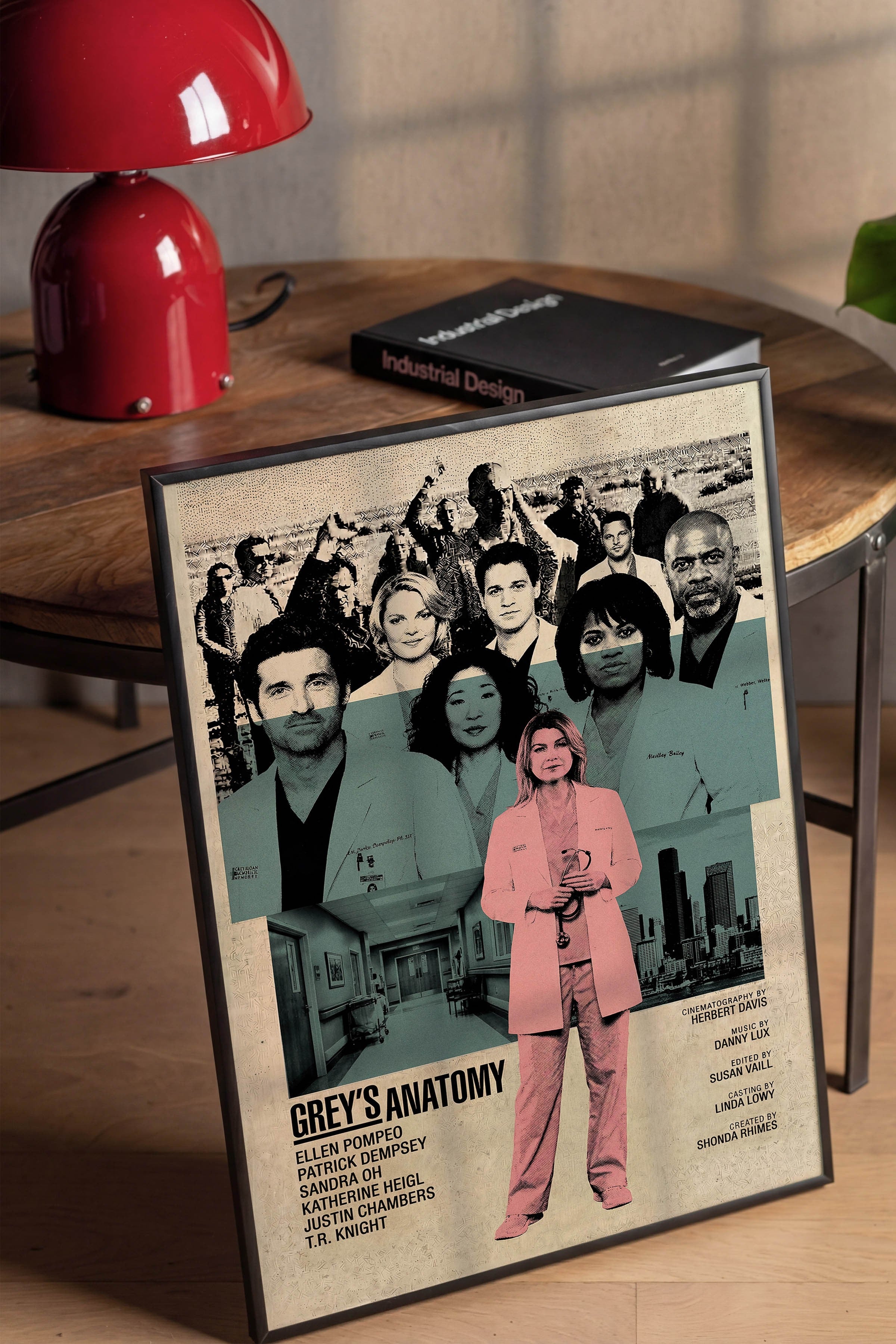 Grey’s Anatomy Siyah Çerçeveli Poster, Sinema ve Dizi Tablo, Film Dizi Afişleri NO:112771