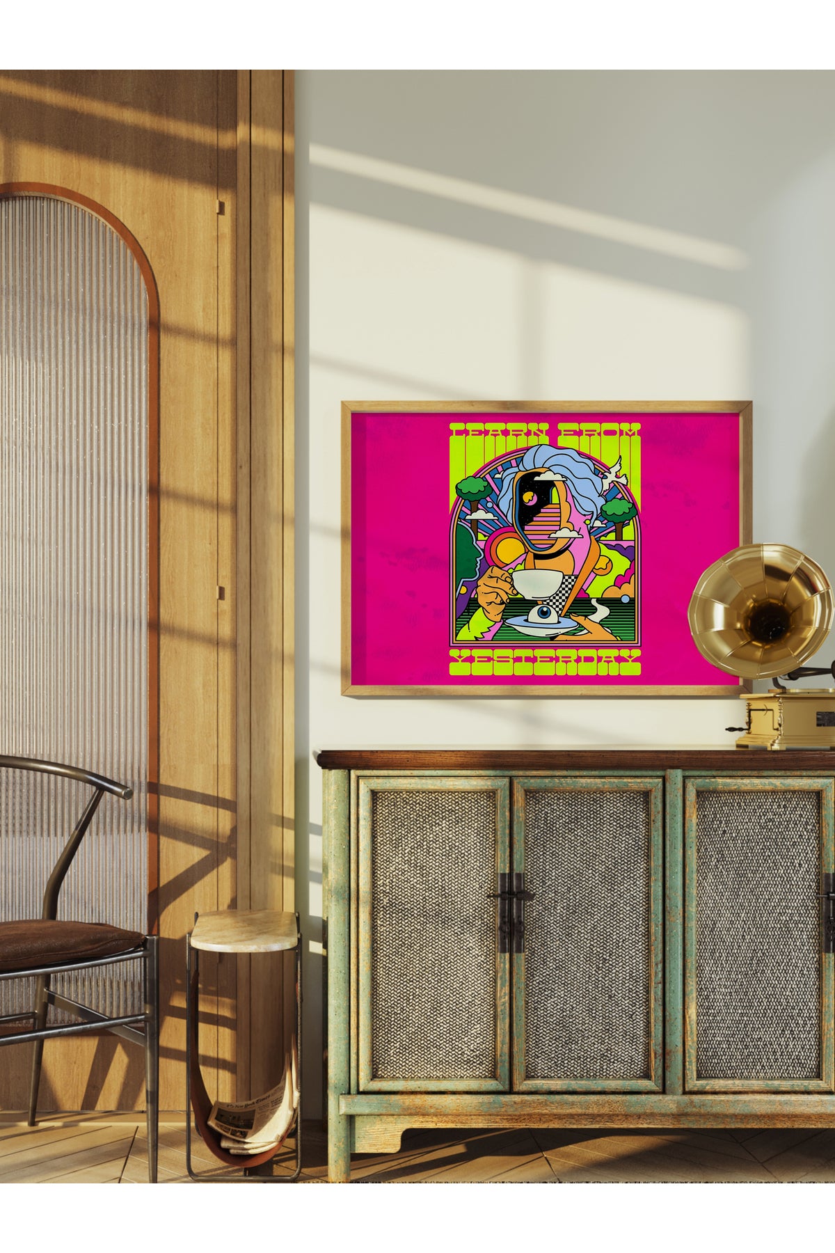 Grunge Tema Duvar Posteri, Çerçevesiz Poster, Duvar Dekoru, Çerçevesiz Tablo