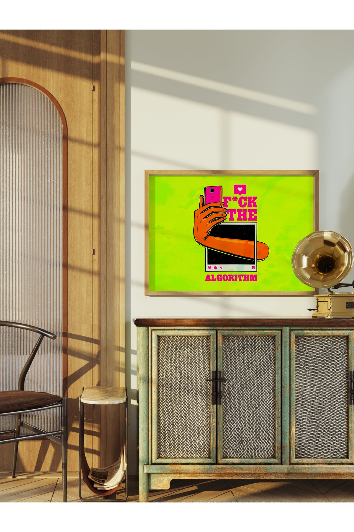 Grunge Tema Duvar Posteri, Çerçevesiz Poster, Duvar Dekoru, Çerçevesiz Tablo