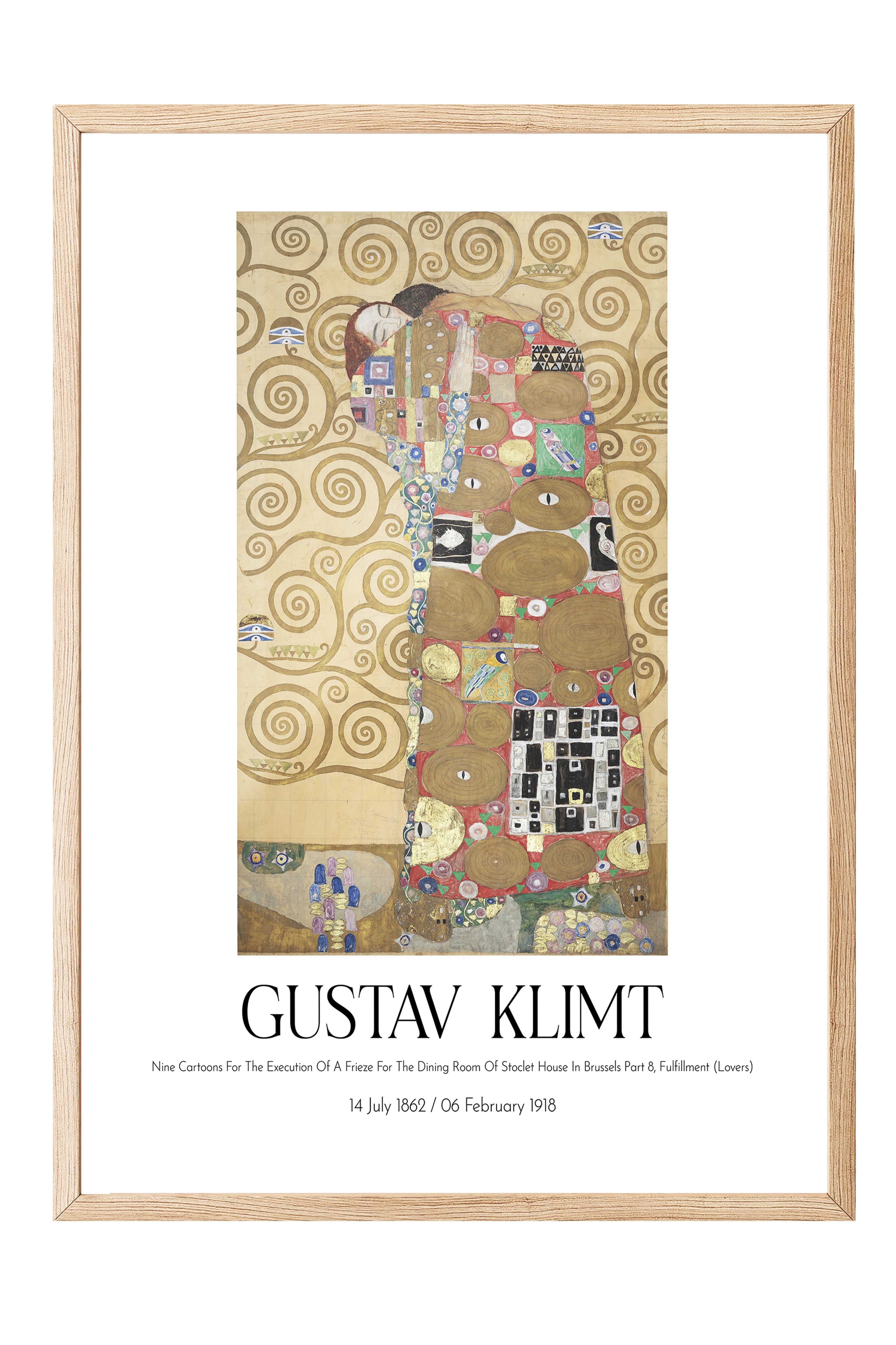 Gustav Klimt, Ahşap Çerçeveli Tablo, Sanat Serisi NO:111979