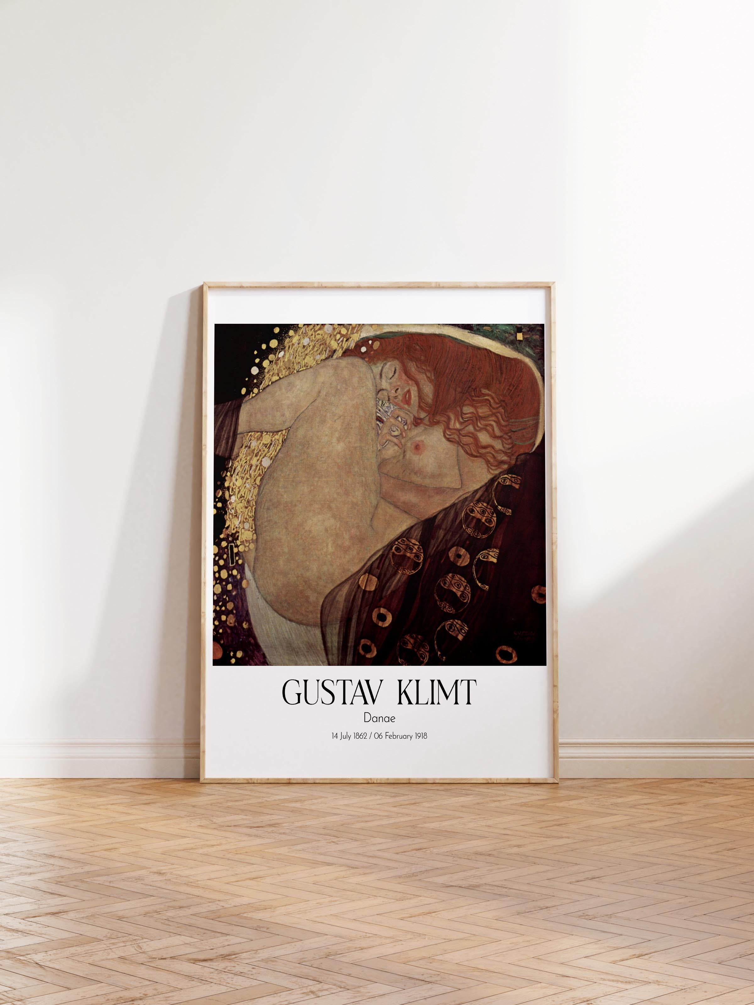 Gustav Klimt - Danae, Ahşap Çerçeveli Tablo, Sanat Serisi NO:111990