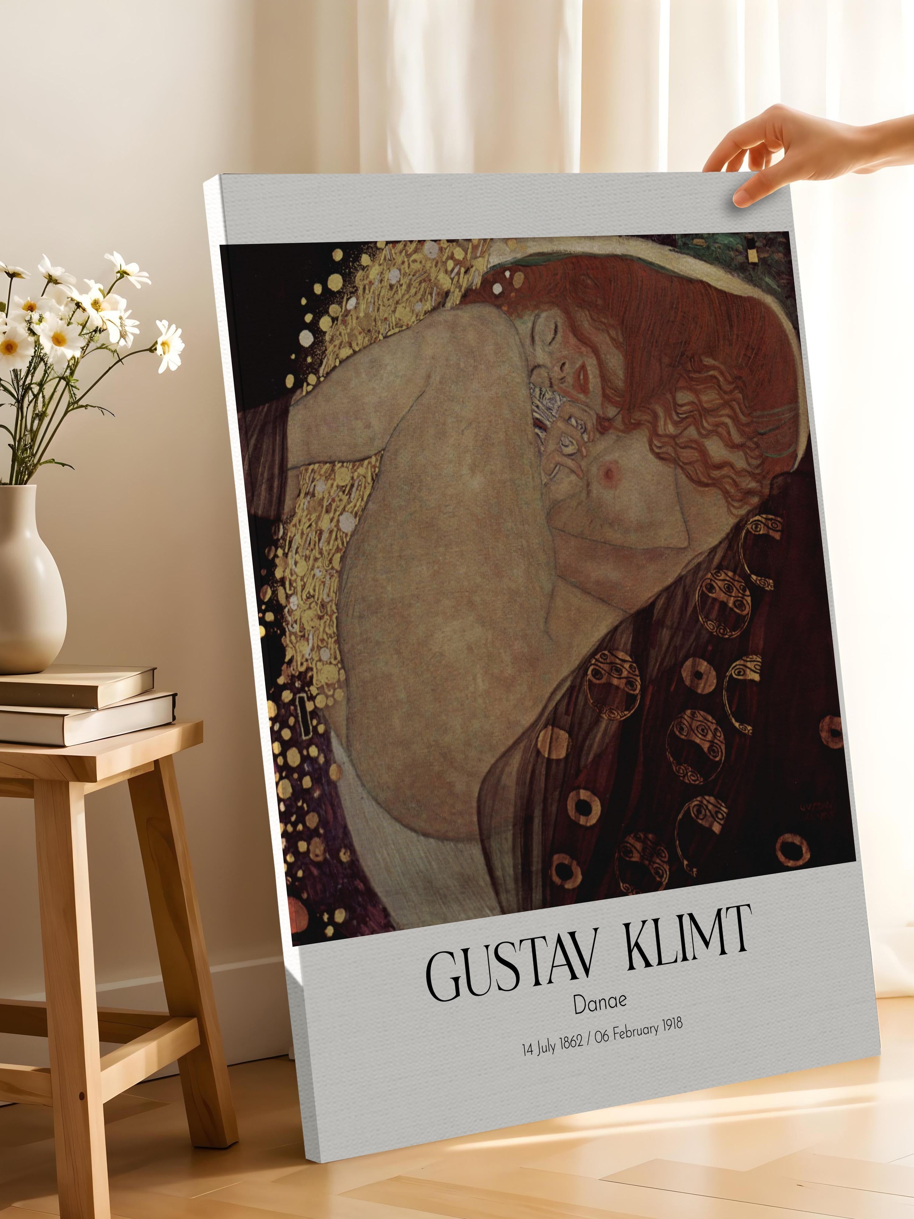 Gustav Klimt - Danae, Kanvas Tablo, Sanat Serisi NO:111990