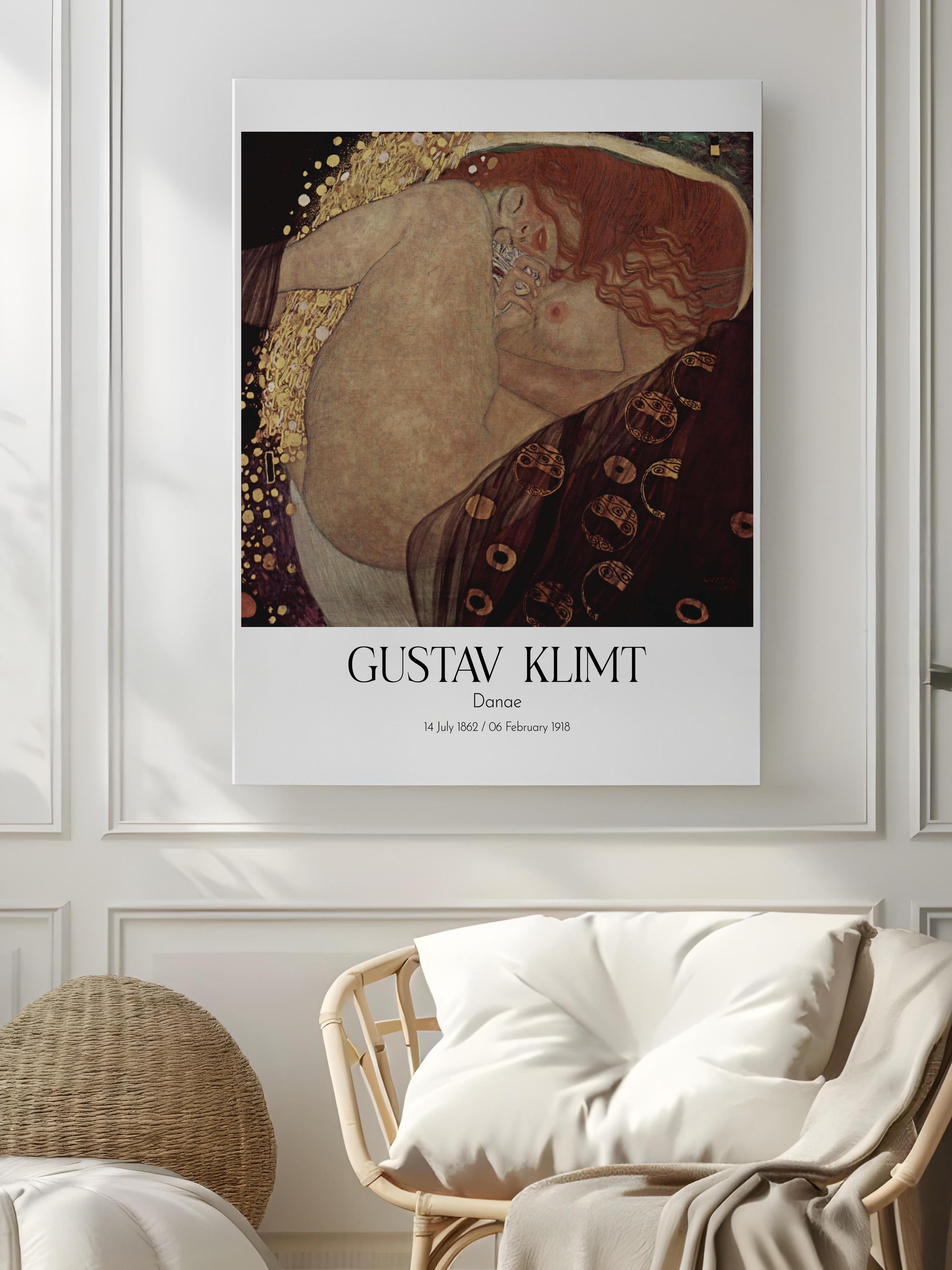 Gustav Klimt - Danae, Kanvas Tablo, Sanat Serisi NO:111990
