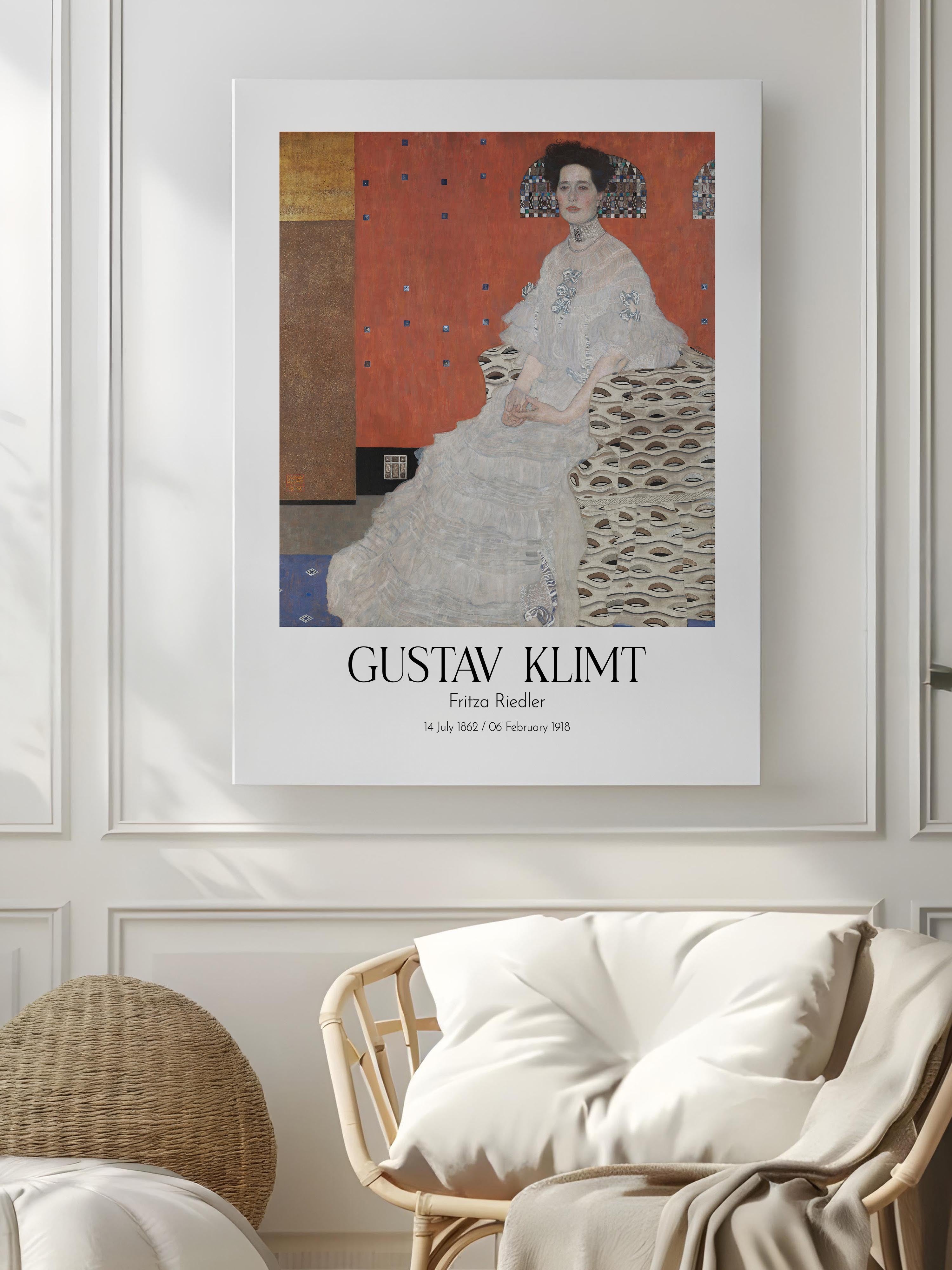 Gustav Klimt - Fritza Riedler, Kanvas Tablo, Sanat Serisi NO:111992